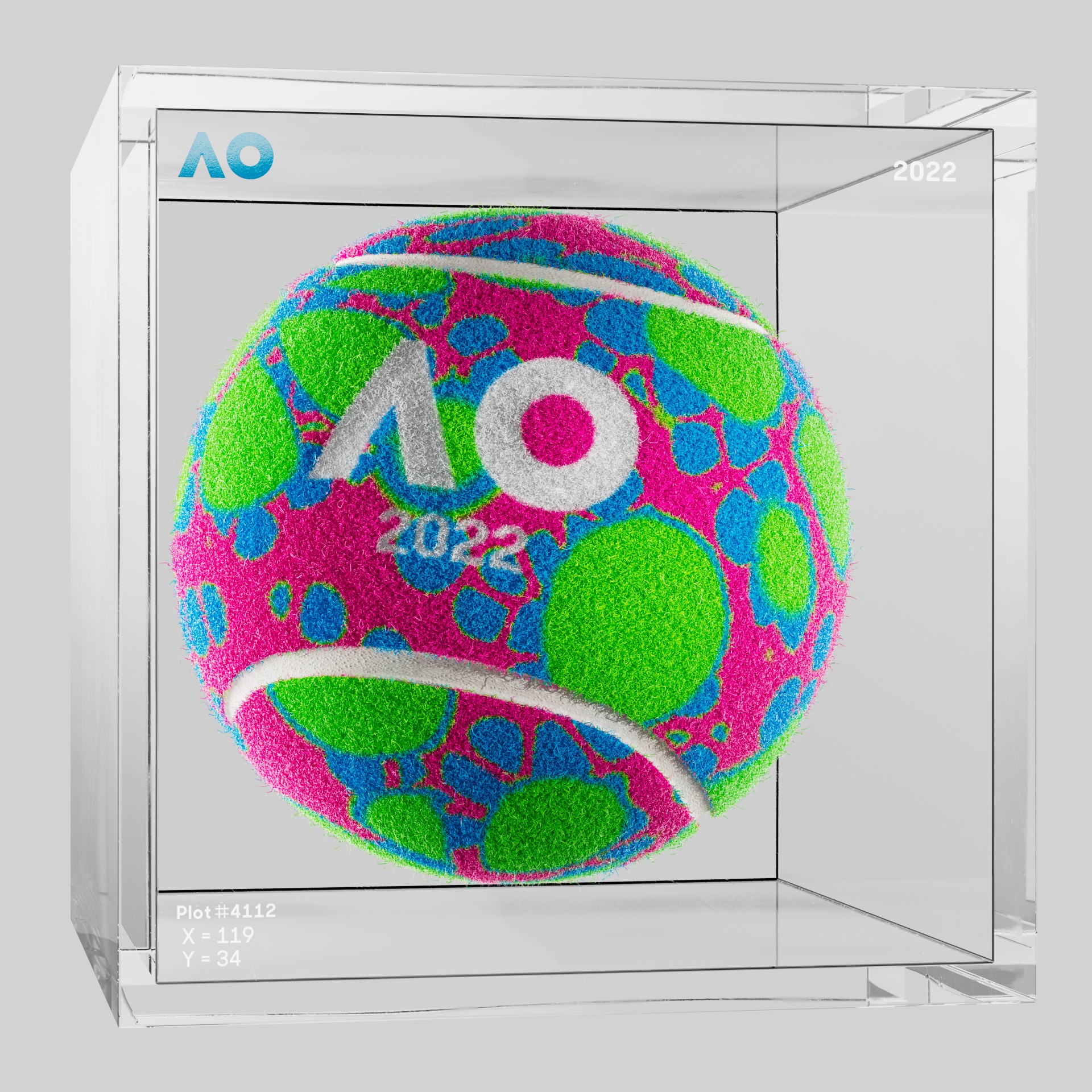 The Australian Open - The Australian Open Art Ball - AO Art Ball #81 - NFT # 81