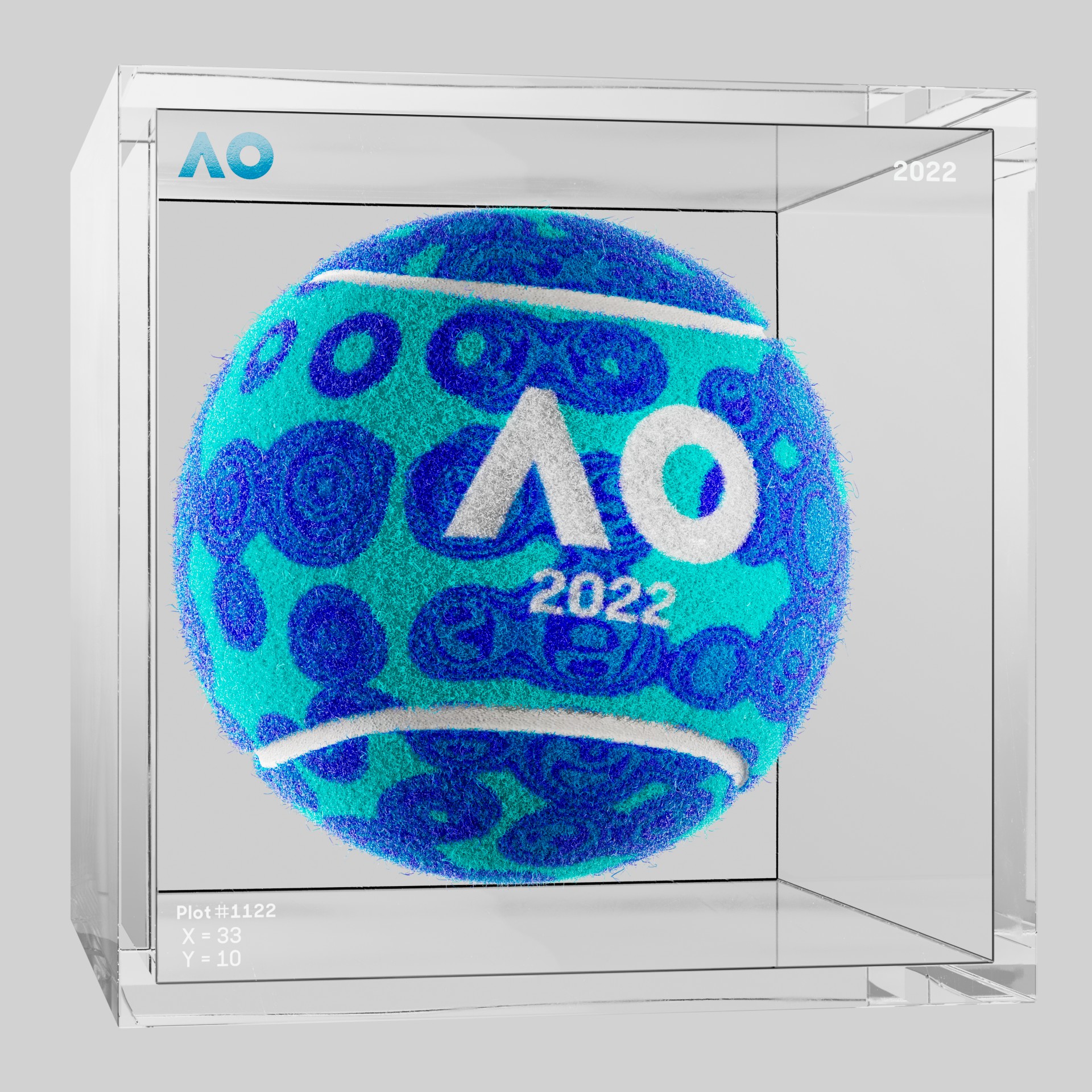 The Australian Open - The Australian Open Art Ball - AO Art Ball #810 - NFT # 810