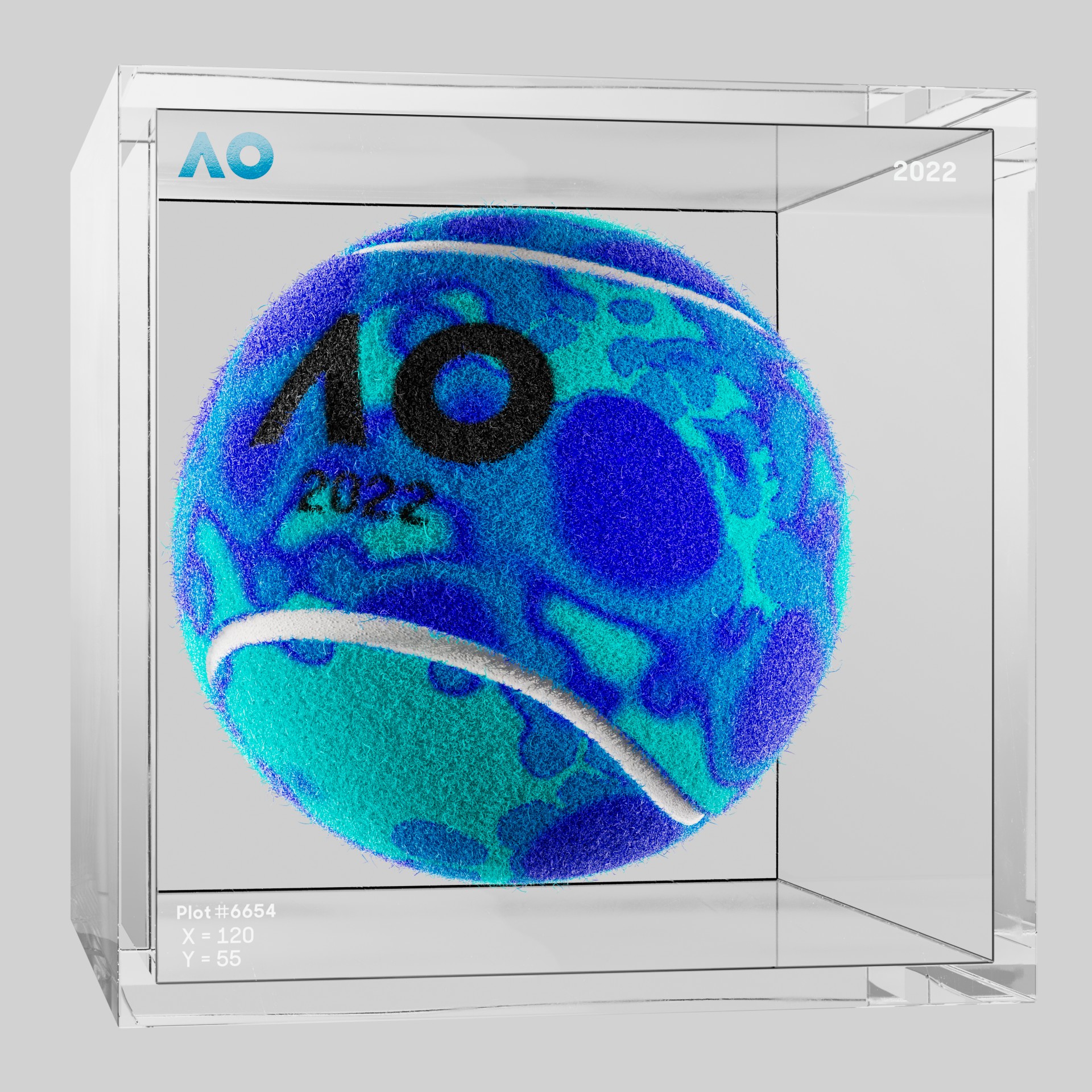 The Australian Open - The Australian Open Art Ball - AO Art Ball #811 - NFT # 811