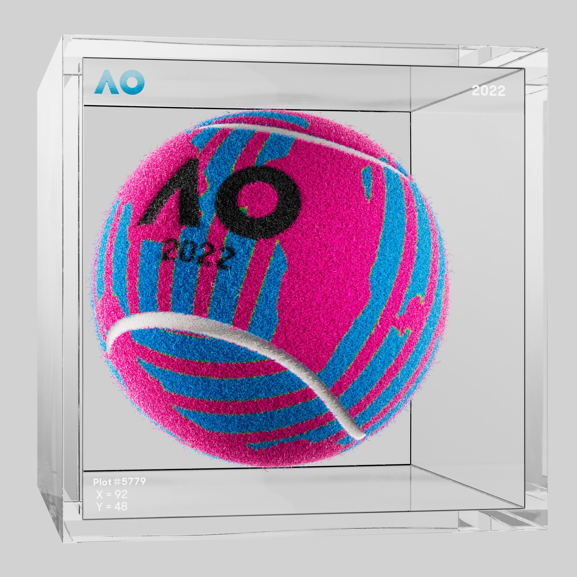 The Australian Open - The Australian Open Art Ball - AO Art Ball #812 - NFT # 812