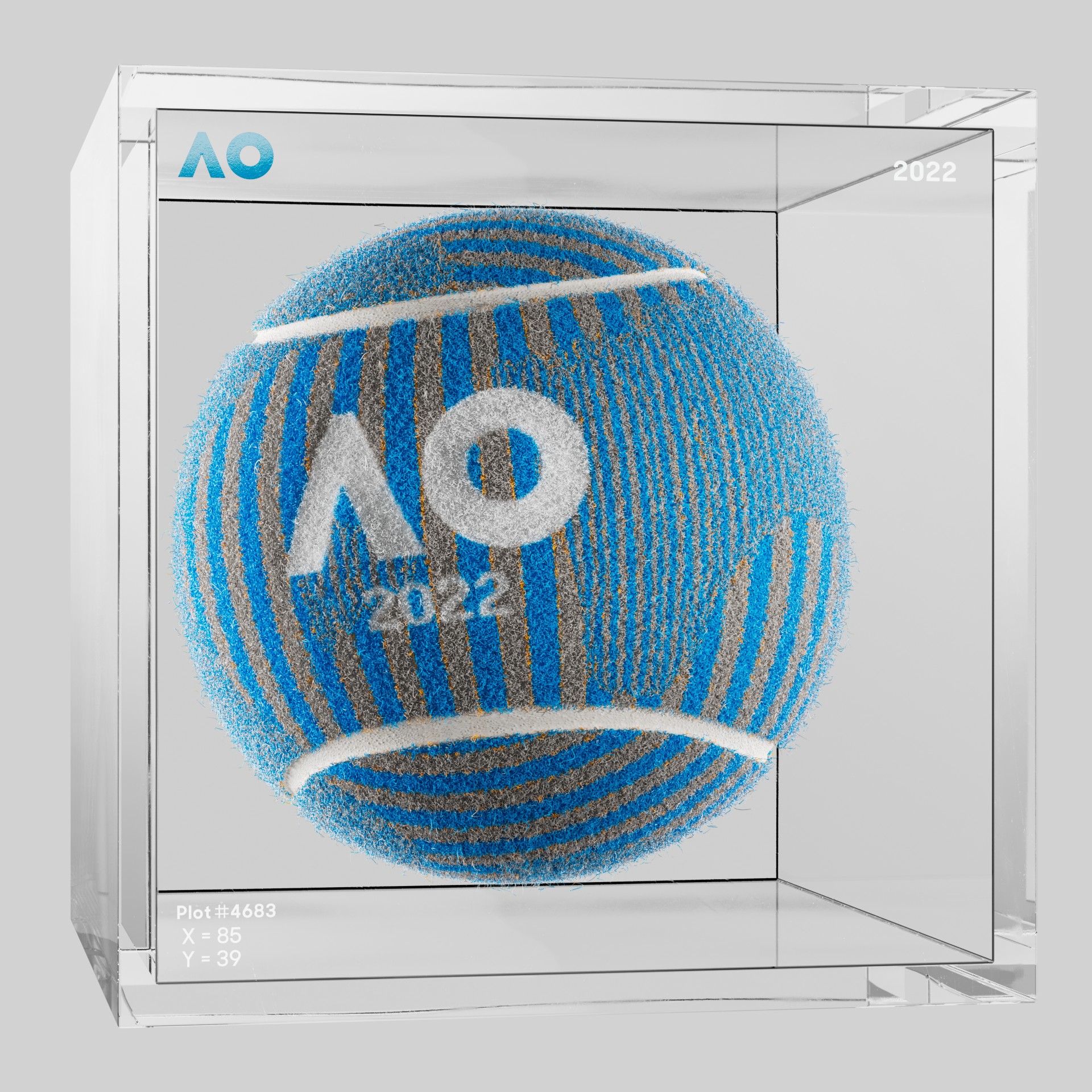 The Australian Open - The Australian Open Art Ball - AO Art Ball #814 - NFT # 814