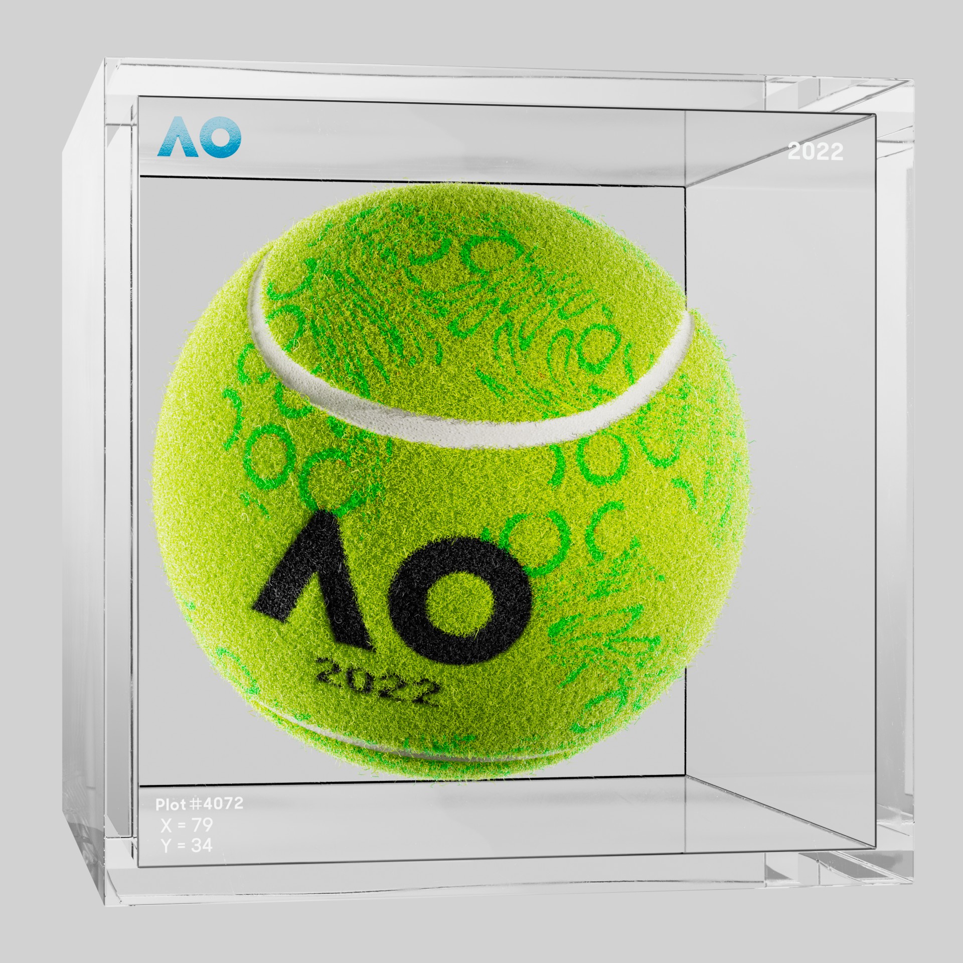 The Australian Open - The Australian Open Art Ball - AO Art Ball #816 - NFT # 816