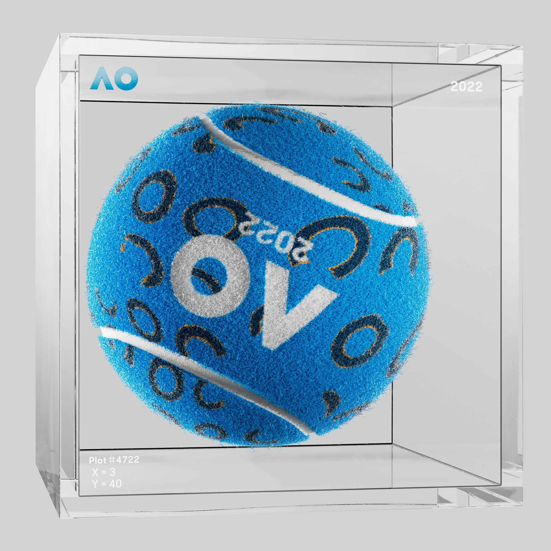 The Australian Open - The Australian Open Art Ball - AO Art Ball #818 - NFT # 818