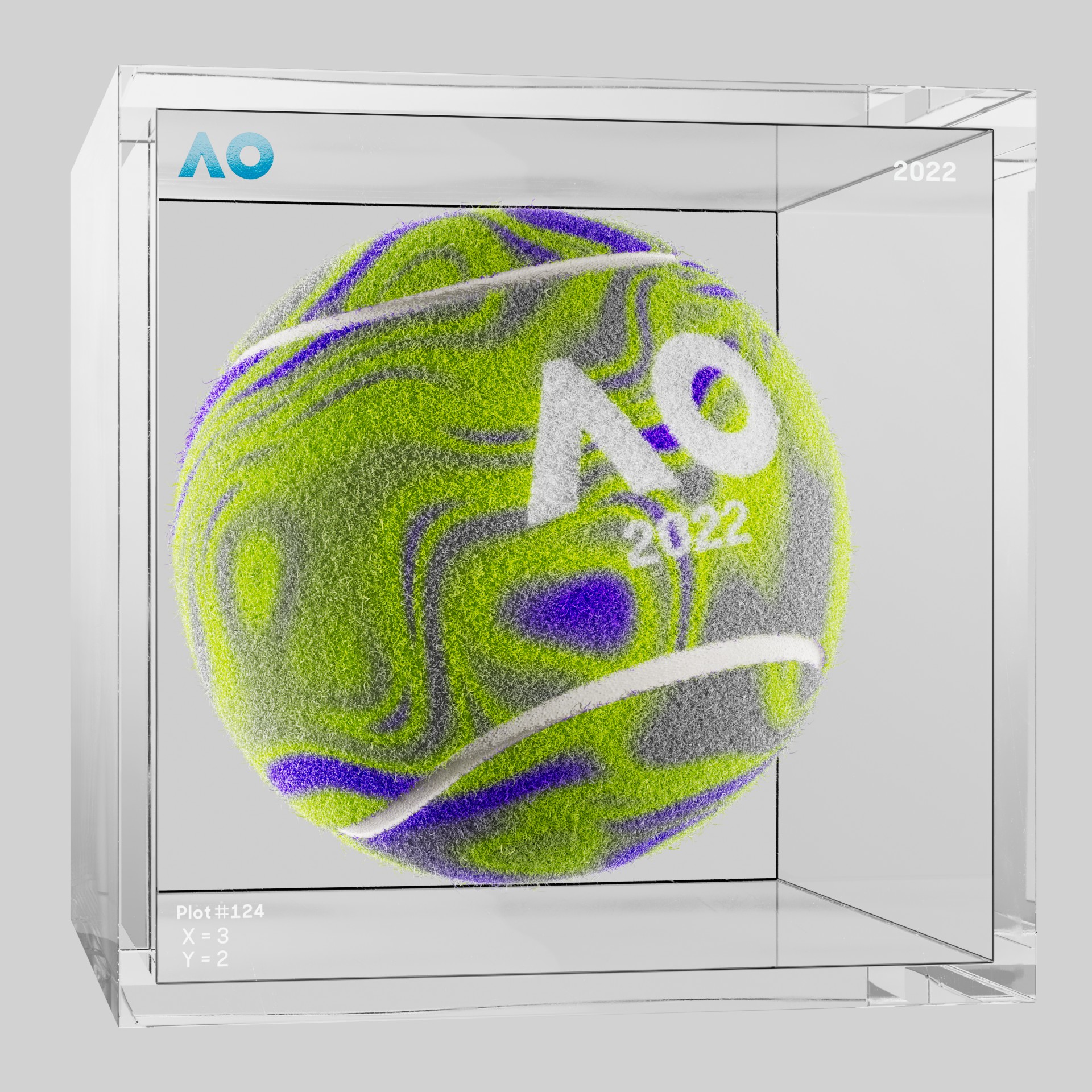 The Australian Open - The Australian Open Art Ball - AO Art Ball #819 - NFT # 819