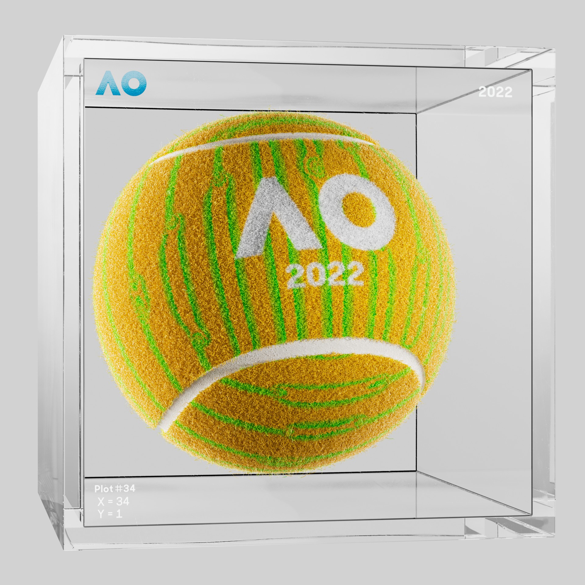 The Australian Open - The Australian Open Art Ball - AO Art Ball #82 - NFT # 82