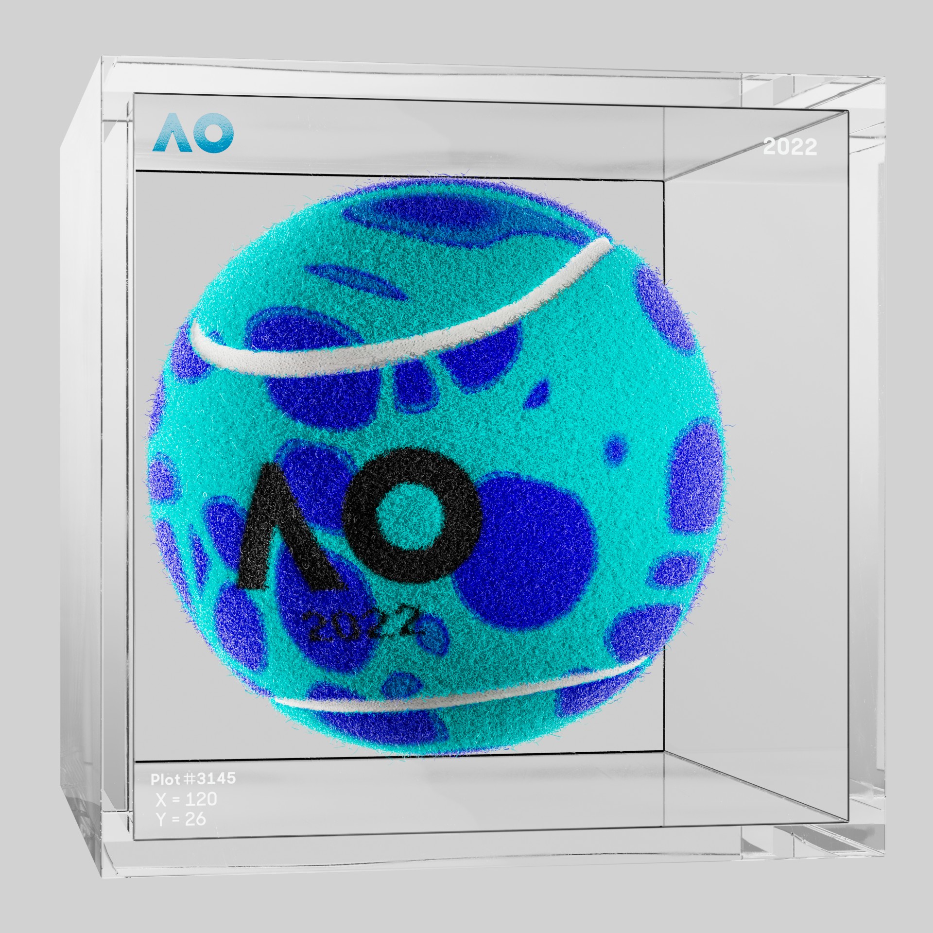 The Australian Open - The Australian Open Art Ball - AO Art Ball #820 - NFT # 820