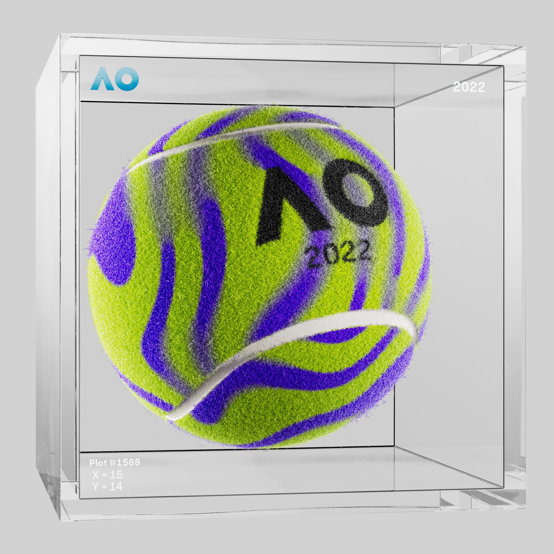 The Australian Open - The Australian Open Art Ball - AO Art Ball #822 - NFT # 822