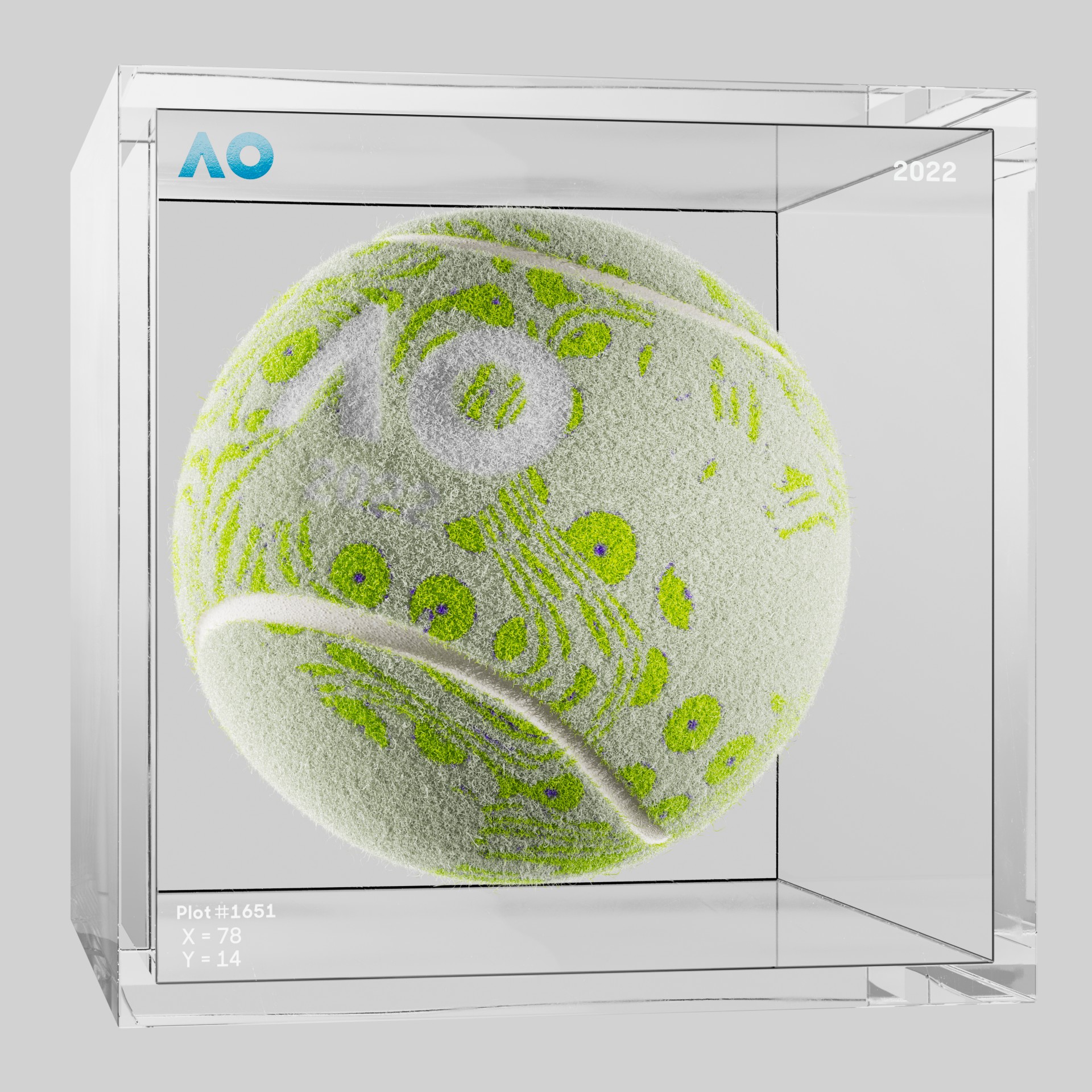 The Australian Open - The Australian Open Art Ball - AO Art Ball #827 - NFT # 827