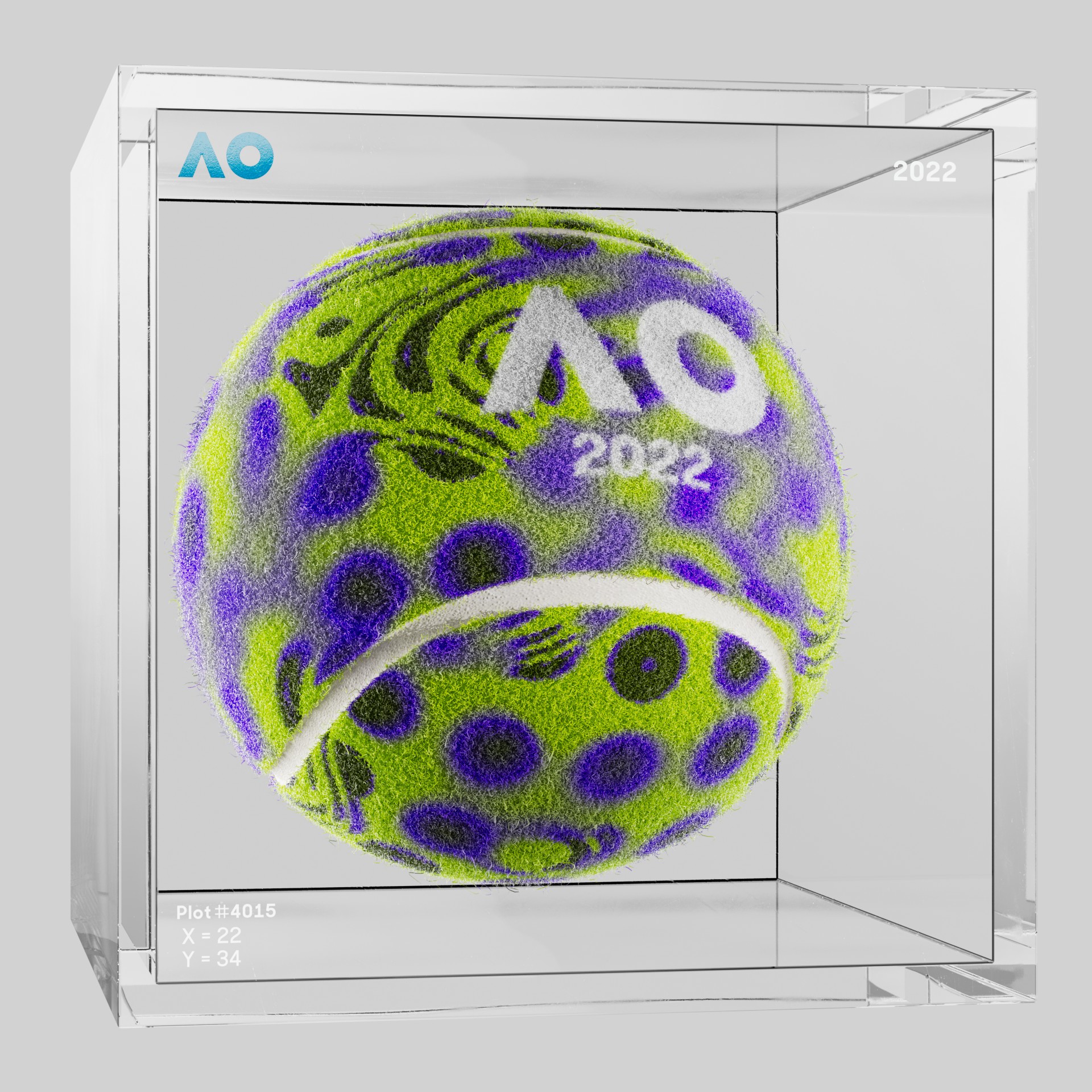 The Australian Open - The Australian Open Art Ball - AO Art Ball #83 - NFT # 83