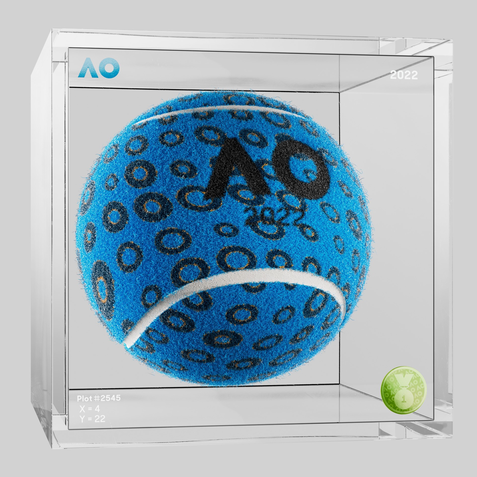The Australian Open - The Australian Open Art Ball - AO Art Ball #830 - NFT # 830