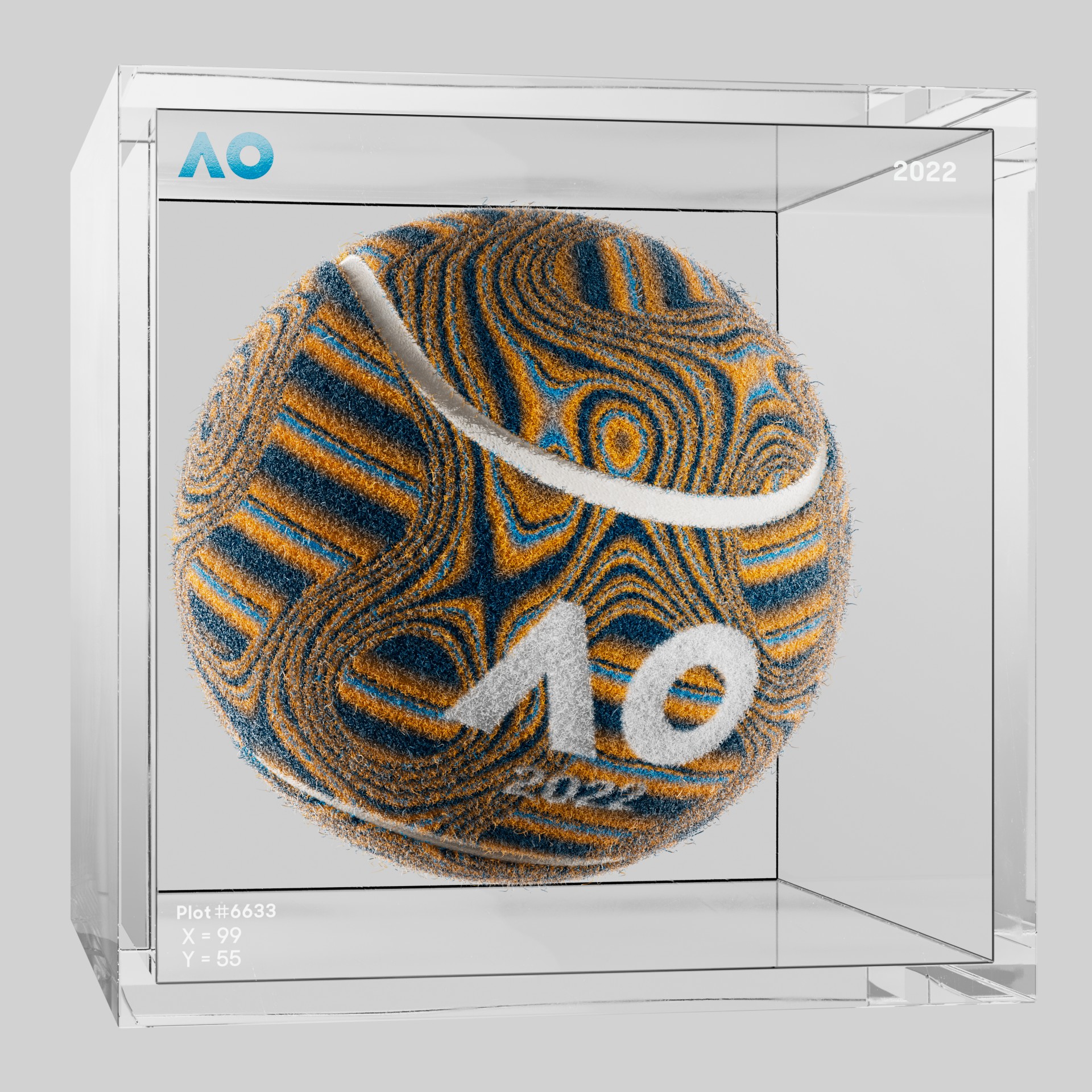 The Australian Open - The Australian Open Art Ball - AO Art Ball #831 - NFT # 831