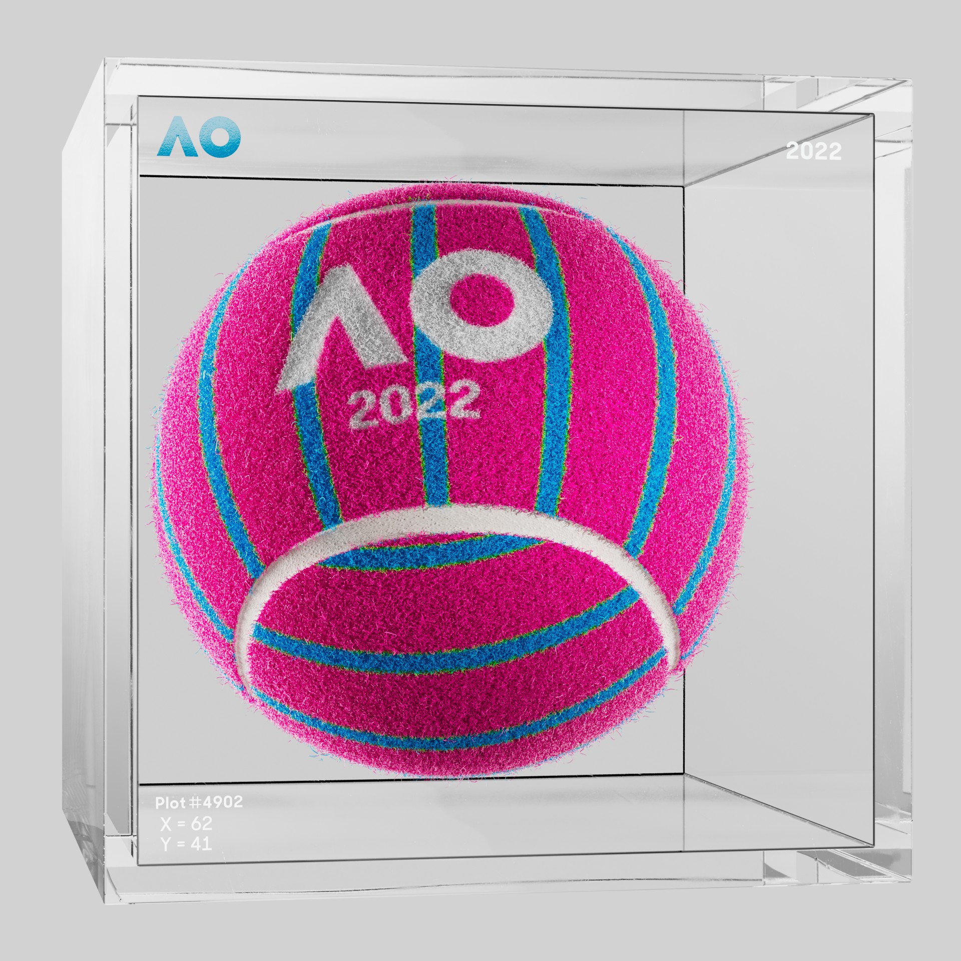 The Australian Open - The Australian Open Art Ball - AO Art Ball #835 - NFT # 835