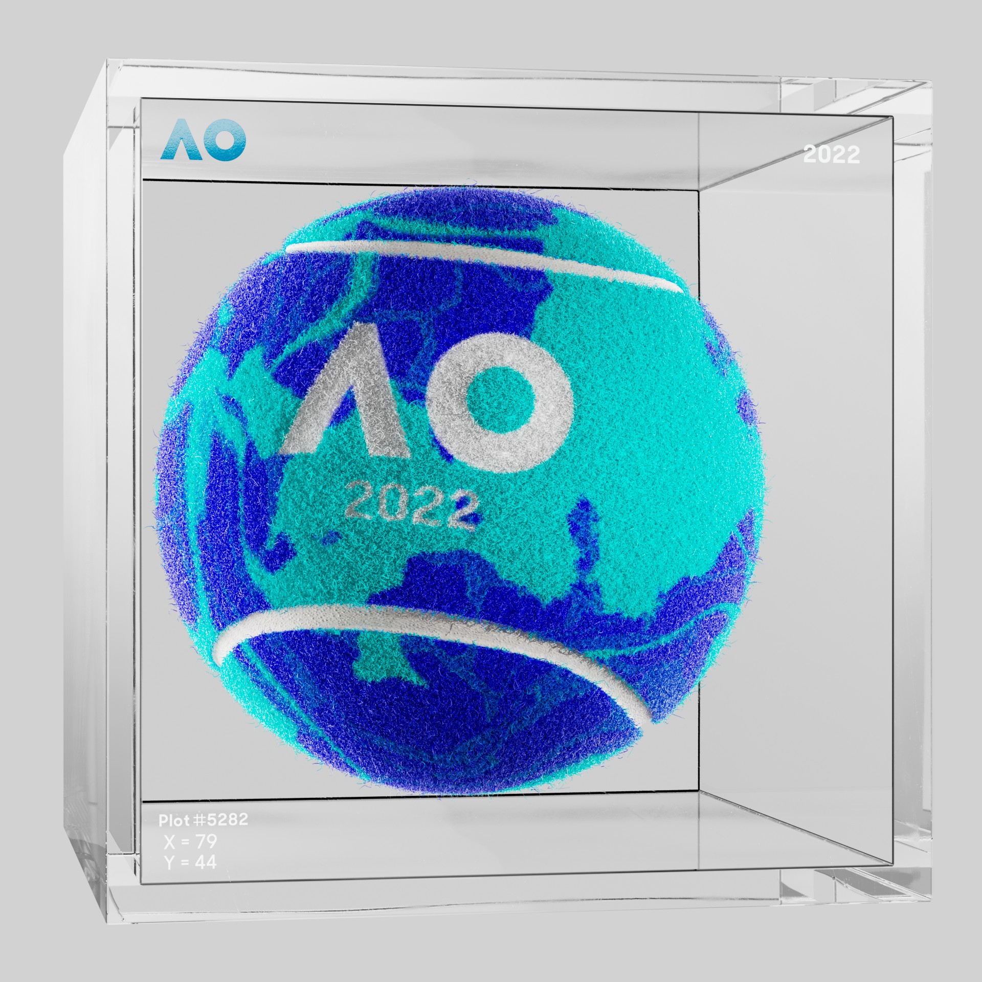 The Australian Open - The Australian Open Art Ball - AO Art Ball #836 - NFT # 836