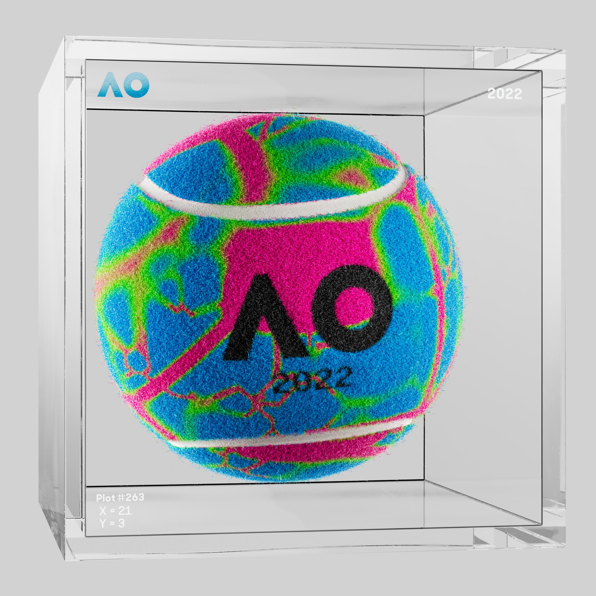 The Australian Open - The Australian Open Art Ball - AO Art Ball #837 - NFT # 837