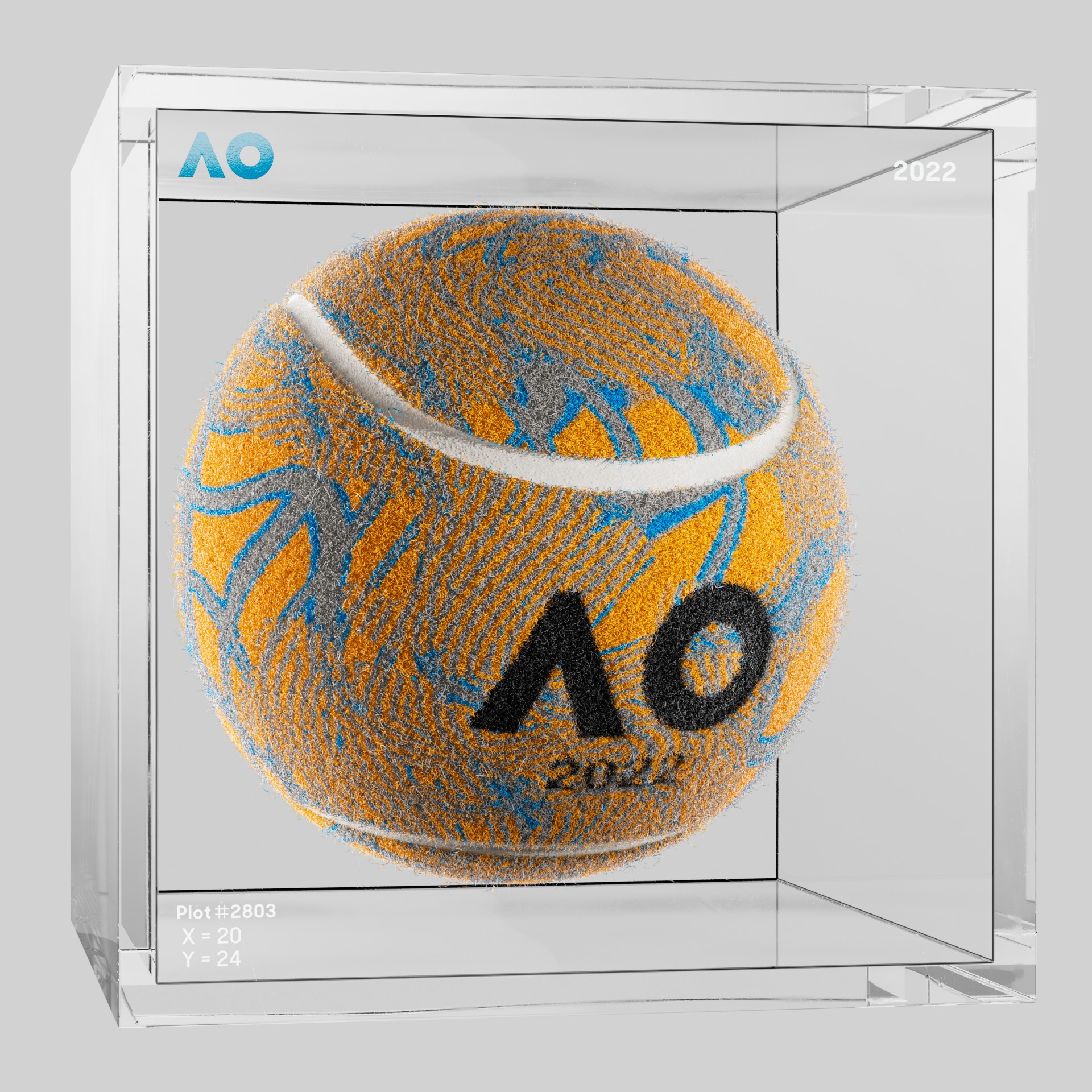 The Australian Open - The Australian Open Art Ball - AO Art Ball #839 - NFT # 839