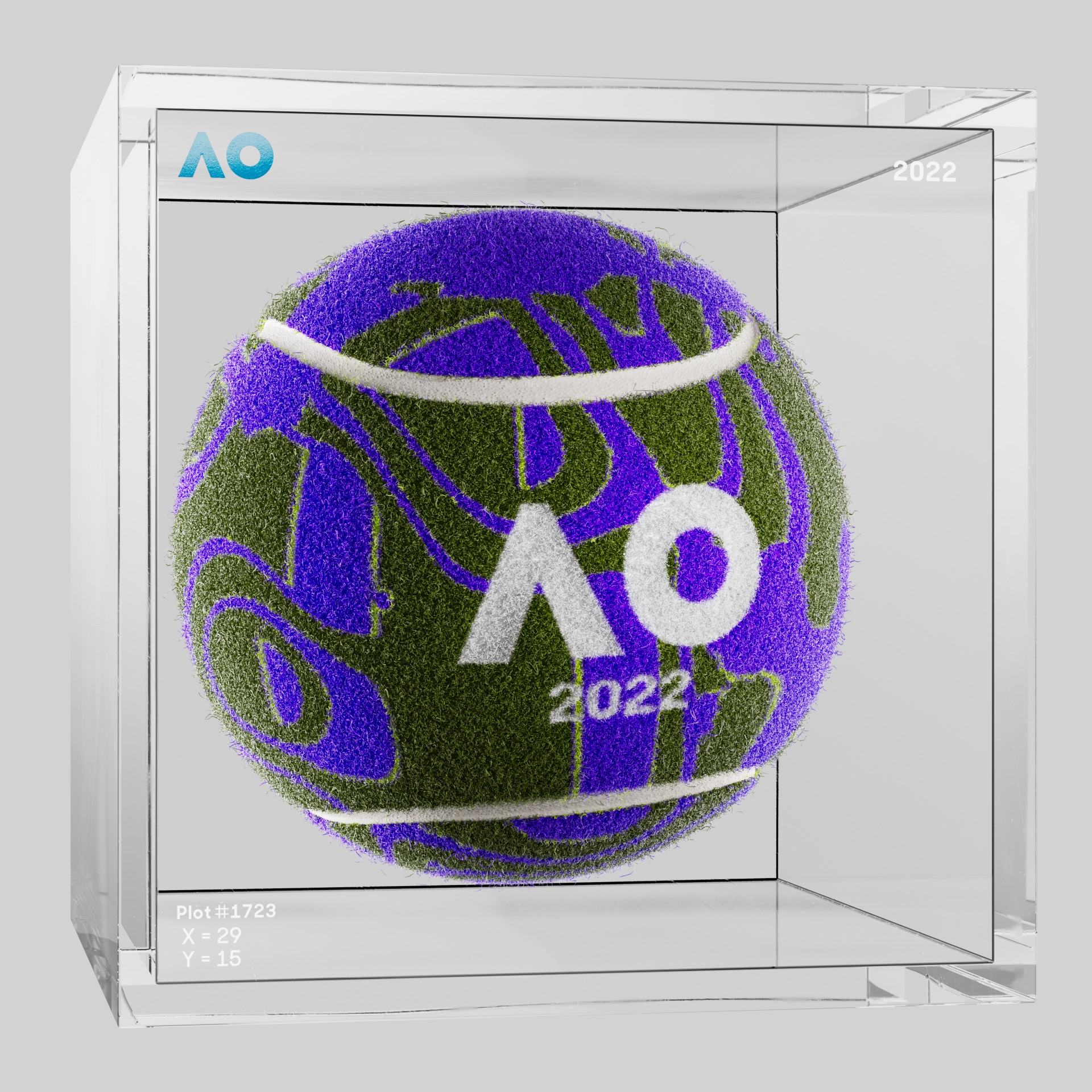 The Australian Open - The Australian Open Art Ball - AO Art Ball #84 - NFT # 84