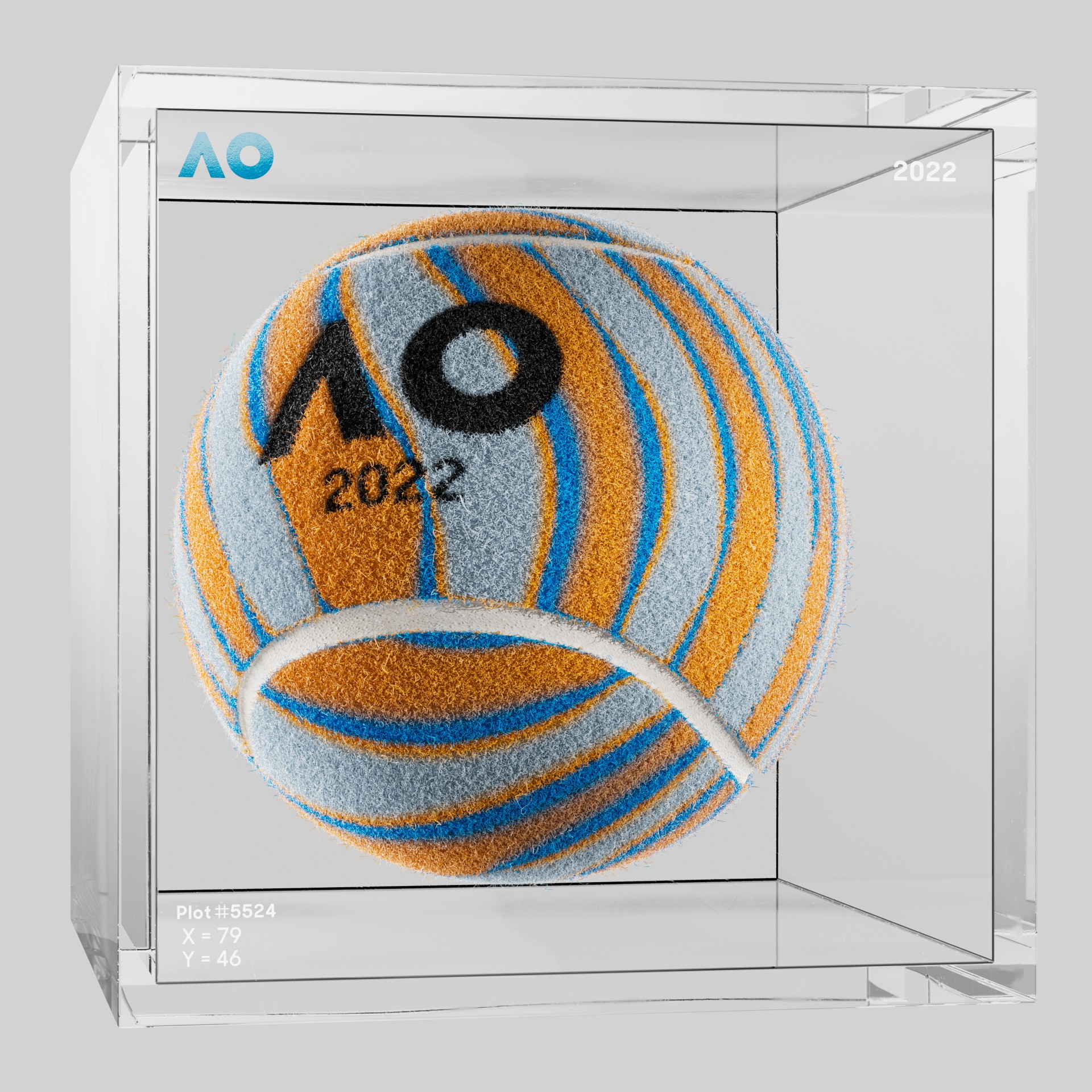 The Australian Open - The Australian Open Art Ball - AO Art Ball #841 - NFT # 841