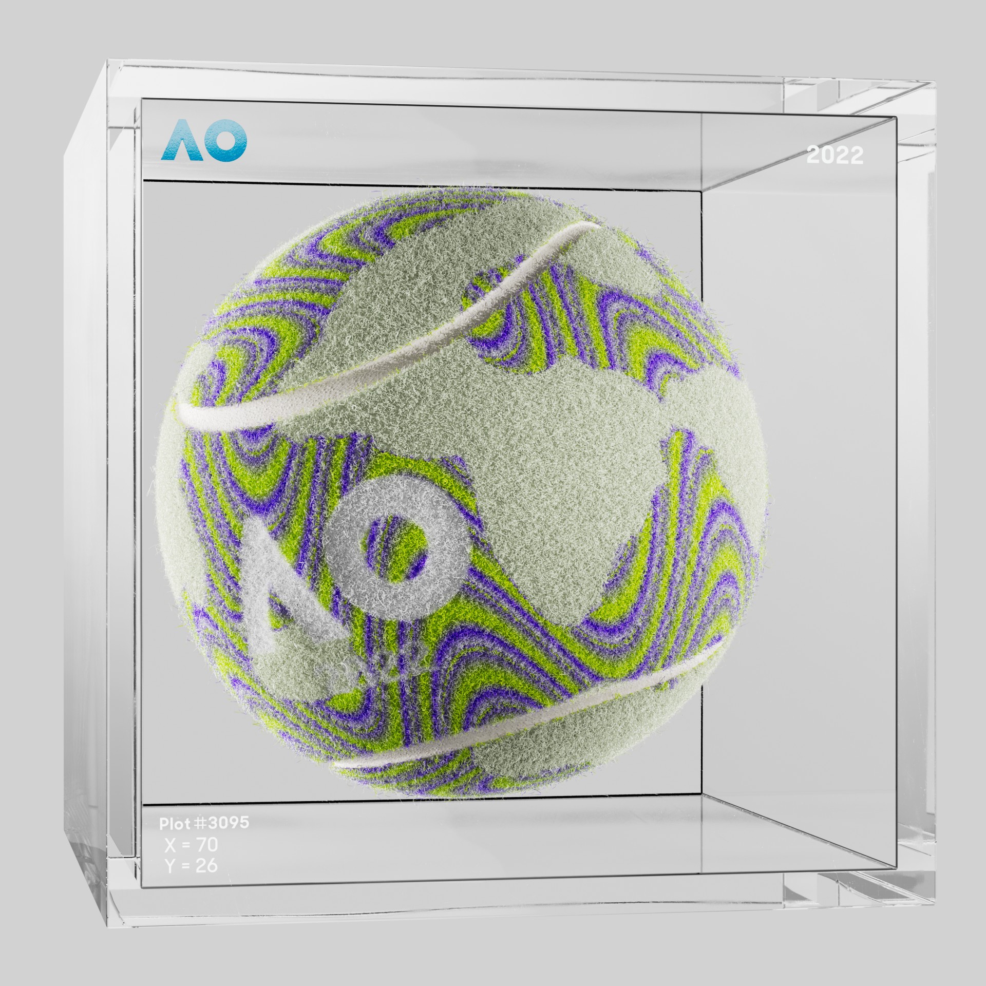 The Australian Open - The Australian Open Art Ball - AO Art Ball #842 - NFT # 842