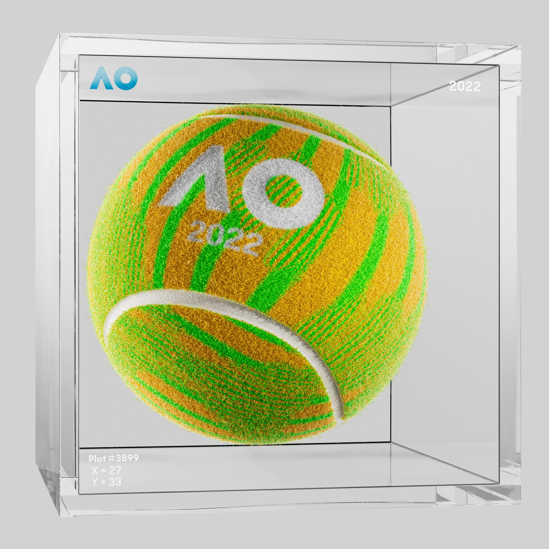 The Australian Open - The Australian Open Art Ball - AO Art Ball #844 - NFT # 844