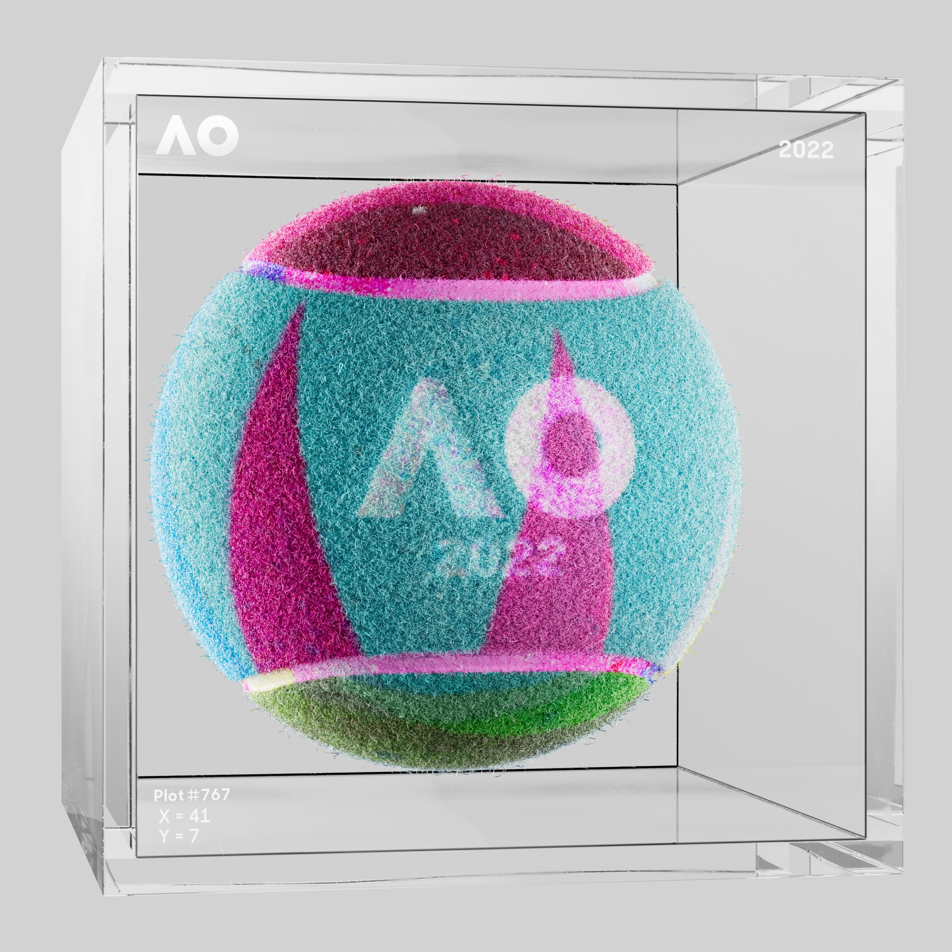 The Australian Open - The Australian Open Art Ball - AO Art Ball #847 - NFT # 847