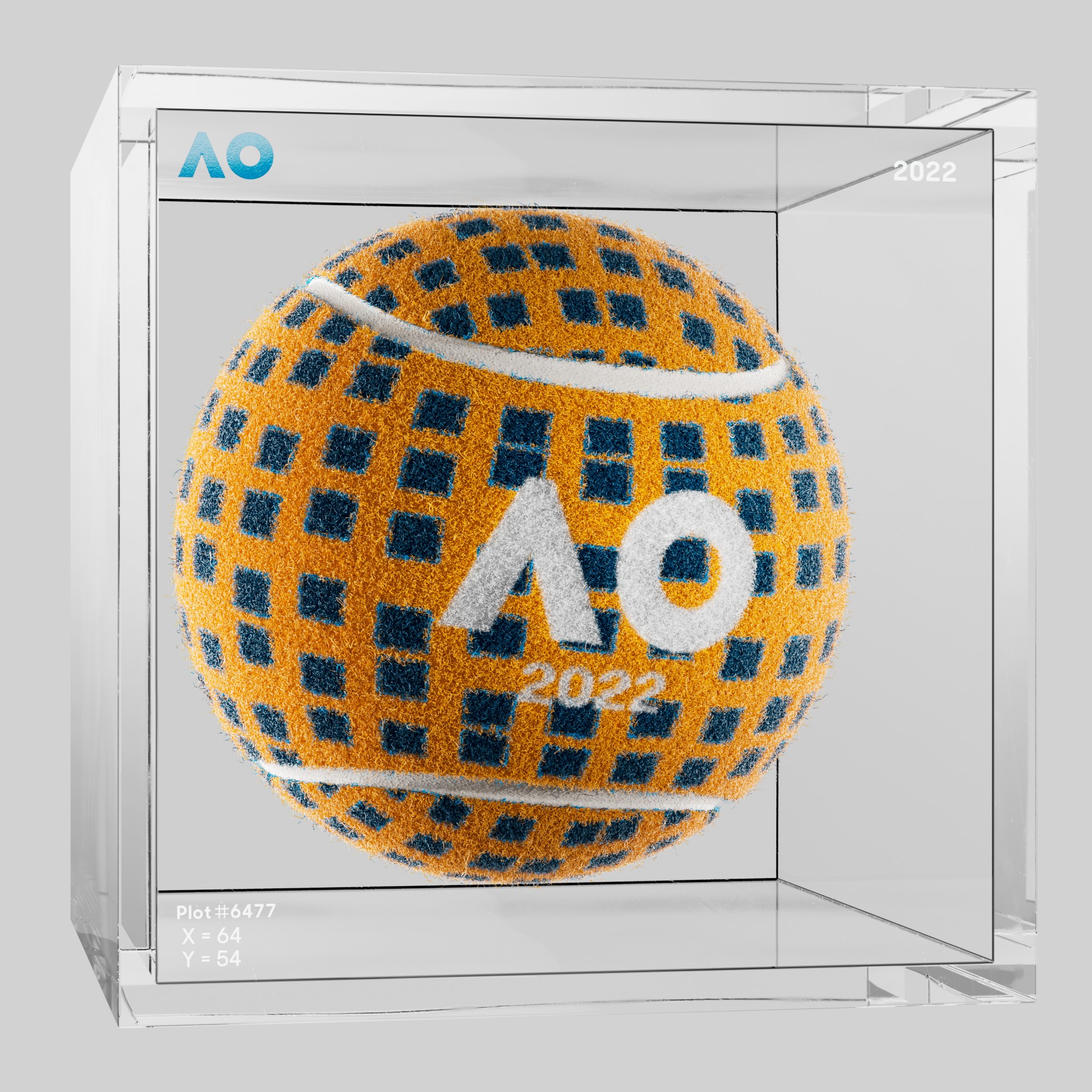 The Australian Open - The Australian Open Art Ball - AO Art Ball #848 - NFT # 848
