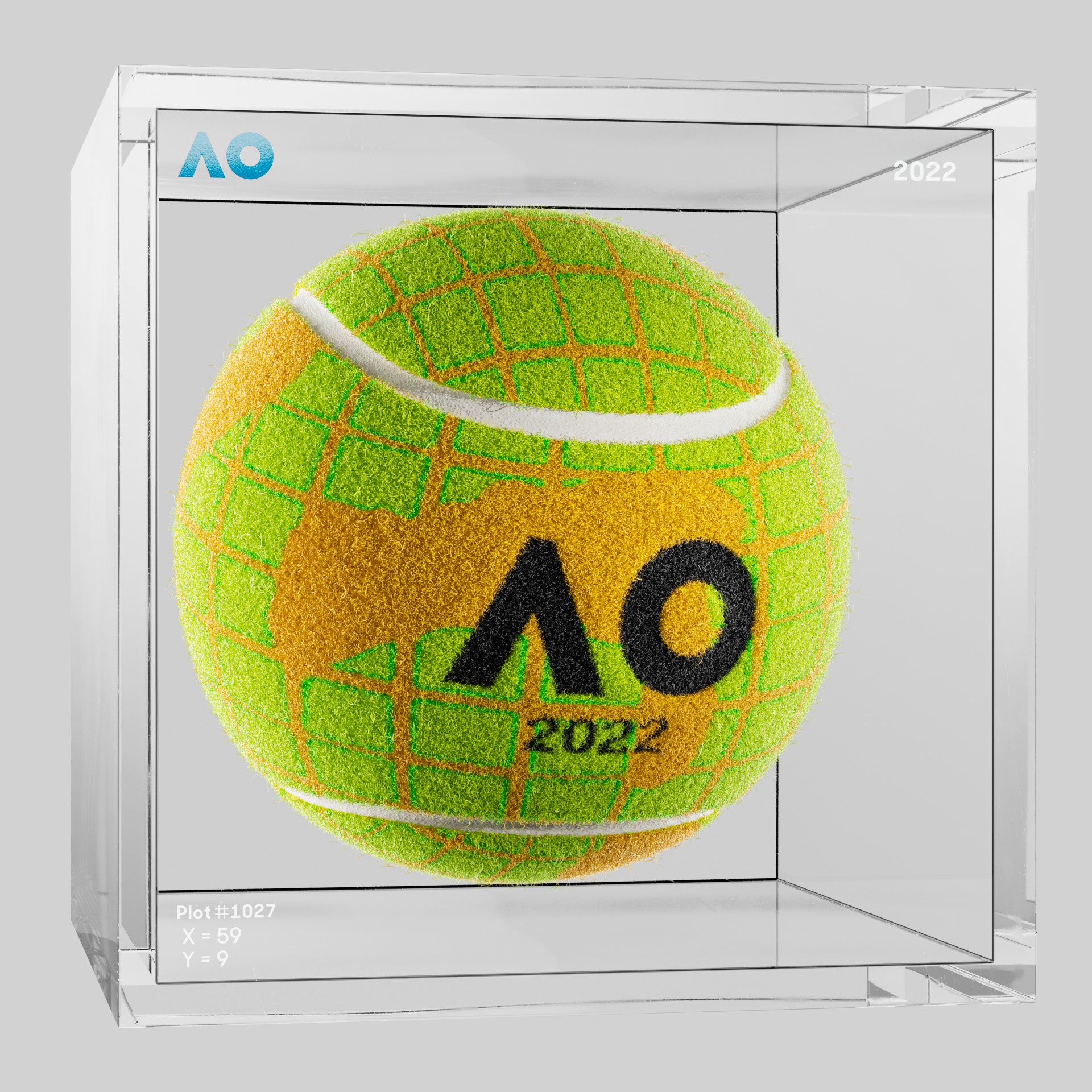 The Australian Open - The Australian Open Art Ball - AO Art Ball #849 - NFT # 849