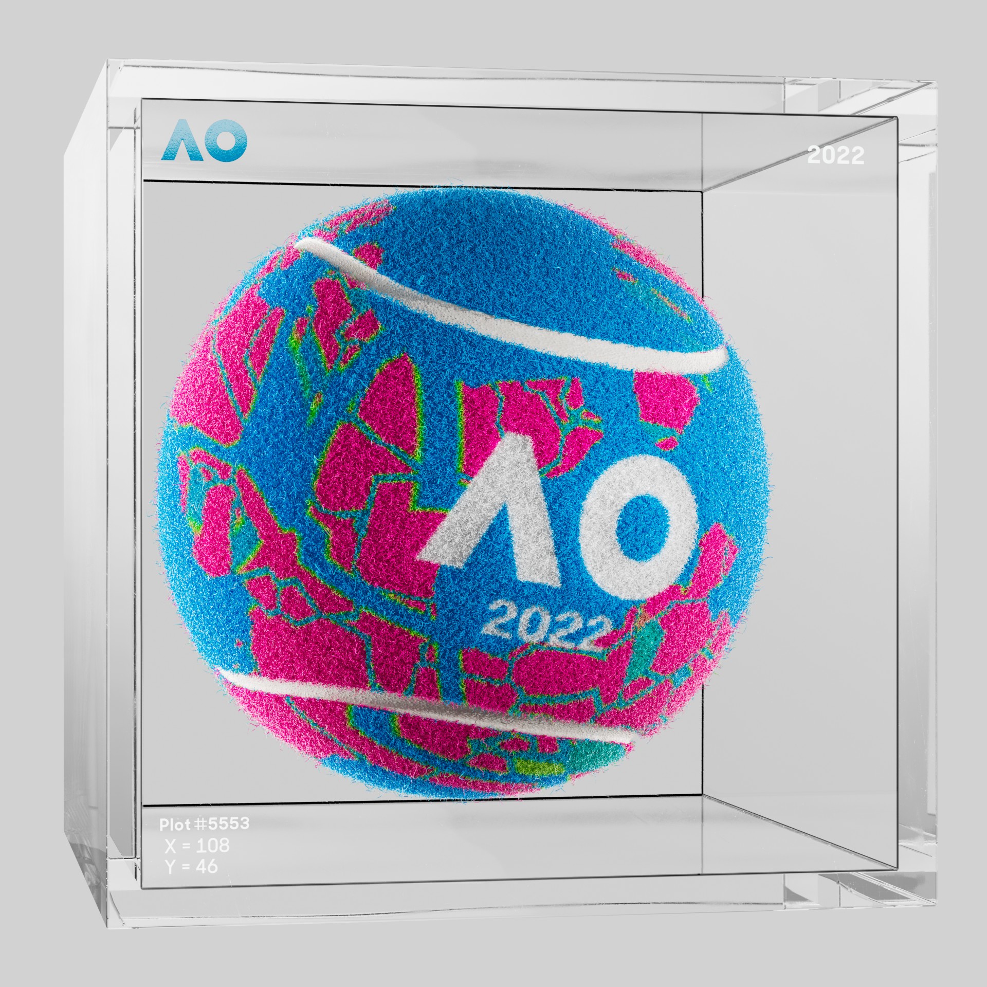 The Australian Open - The Australian Open Art Ball - AO Art Ball #85 - NFT # 85