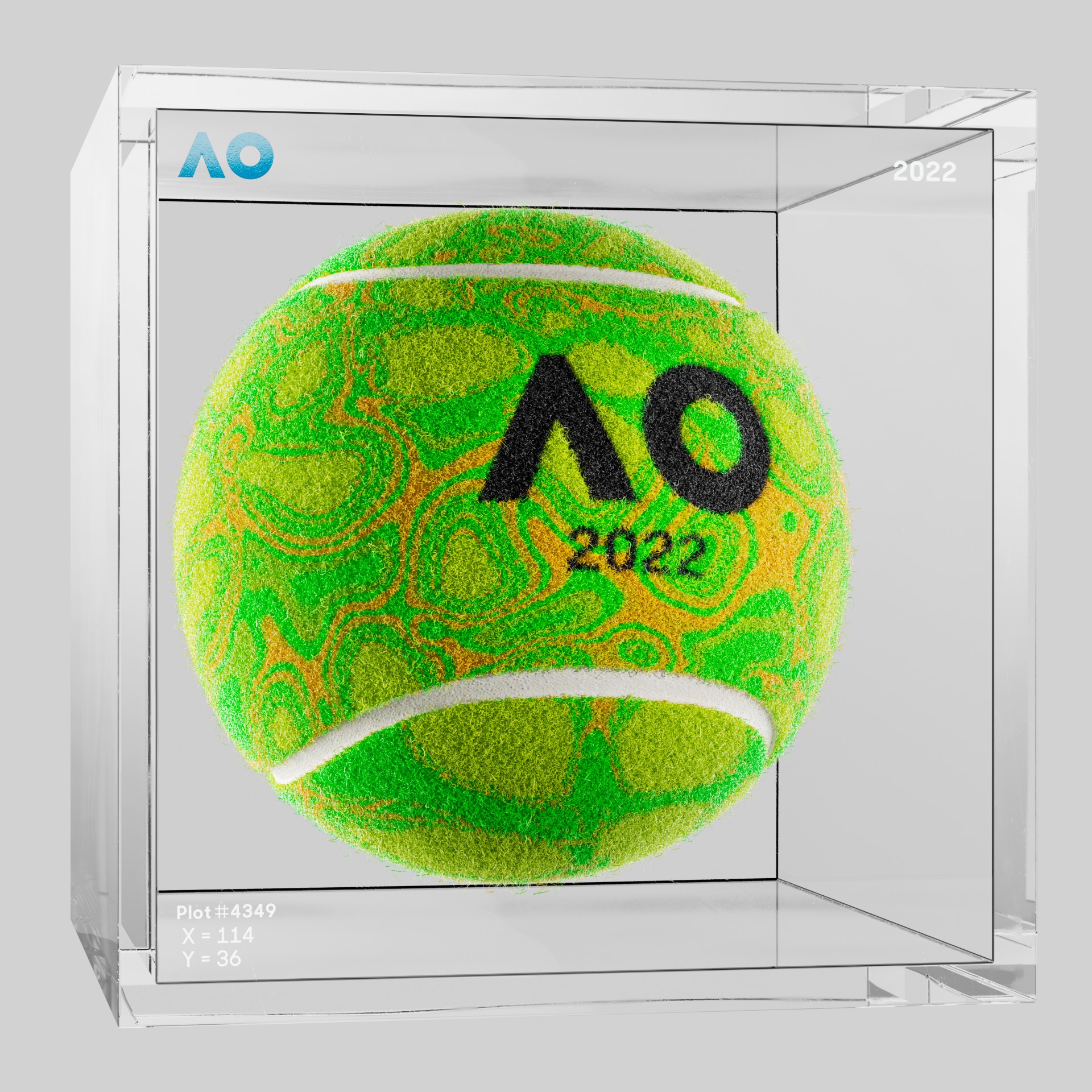 The Australian Open - The Australian Open Art Ball - AO Art Ball #850 - NFT # 850