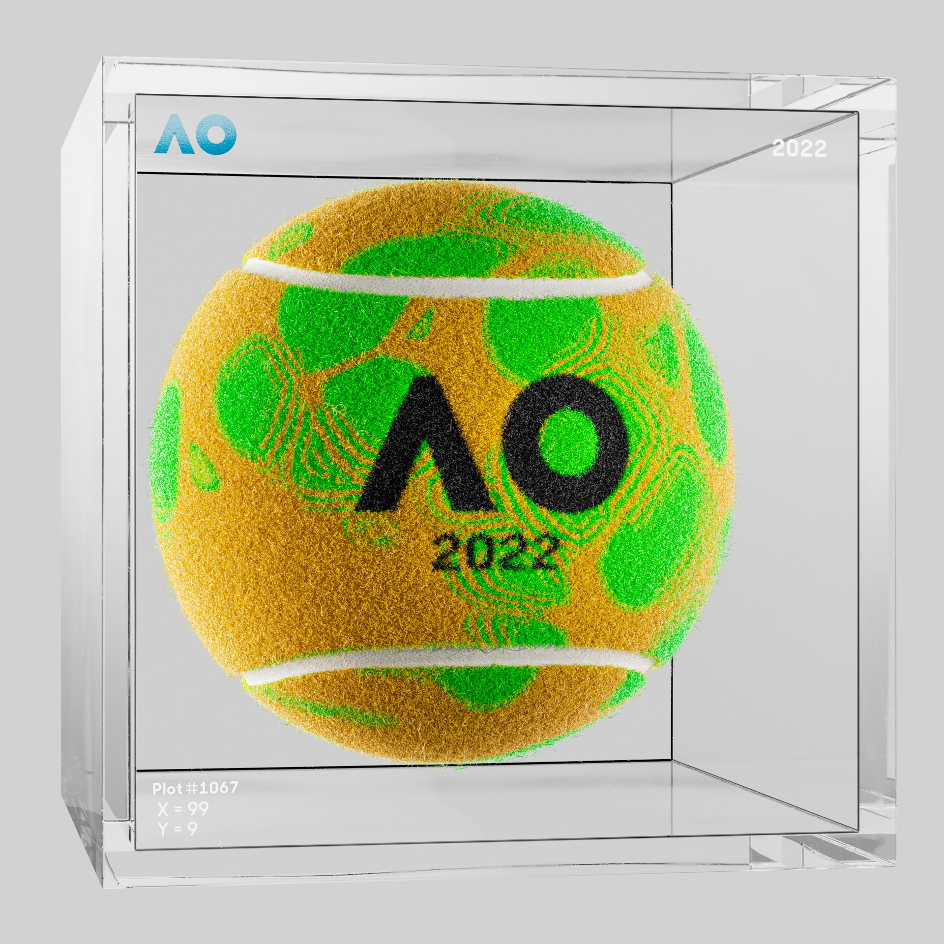 The Australian Open - The Australian Open Art Ball - AO Art Ball #851 - NFT # 851