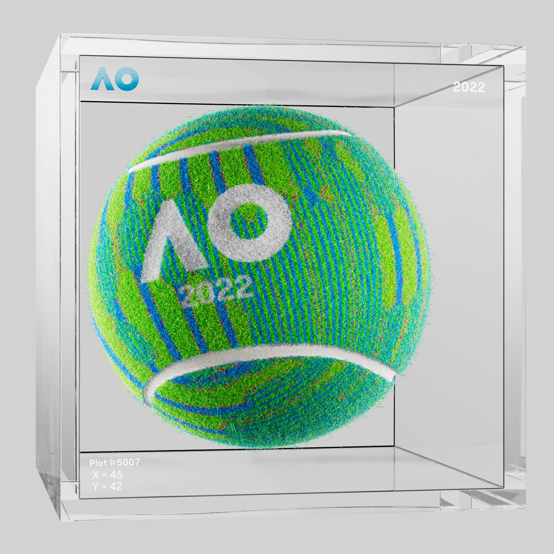 The Australian Open - The Australian Open Art Ball - AO Art Ball #853 - NFT # 853