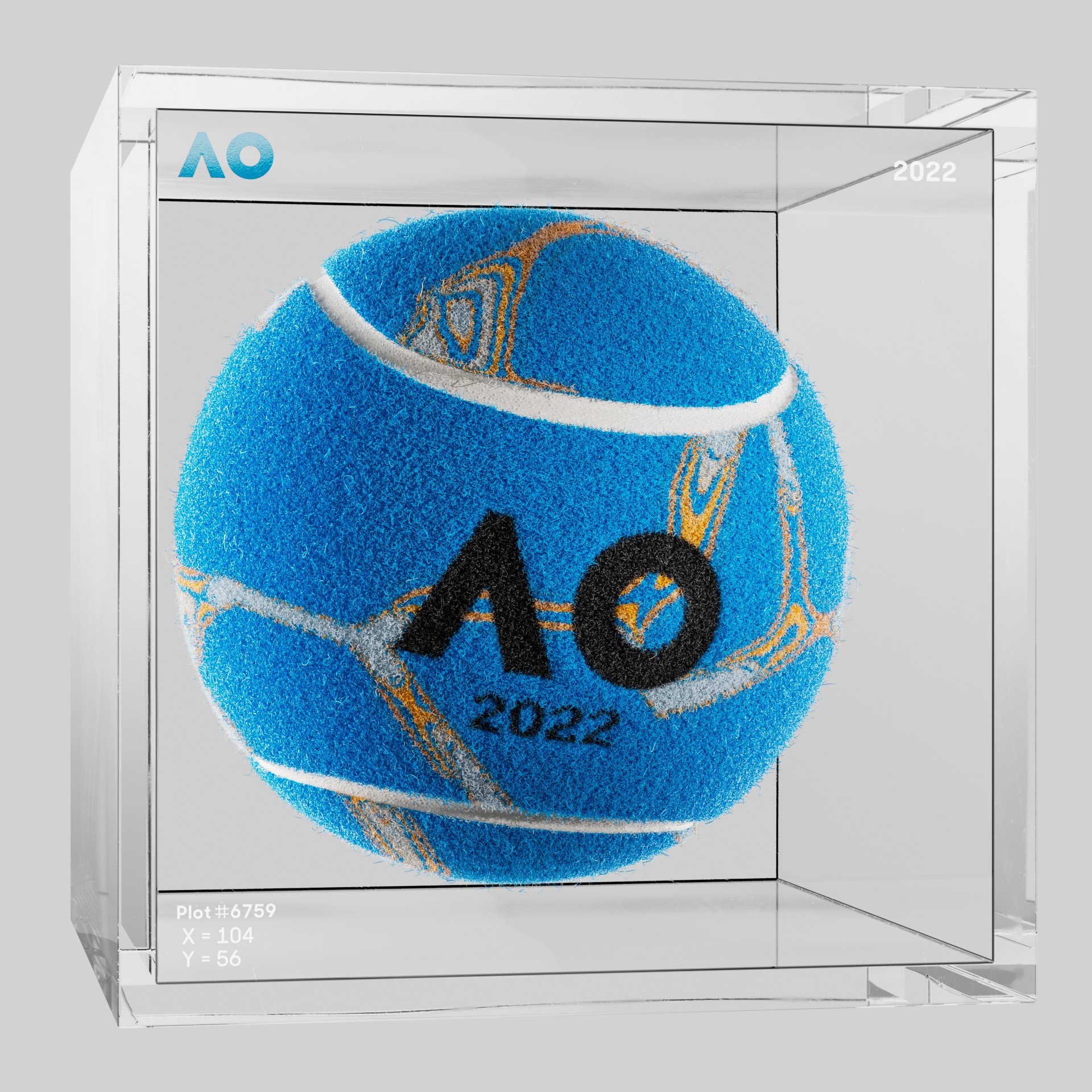 The Australian Open - The Australian Open Art Ball - AO Art Ball #86 - NFT # 86