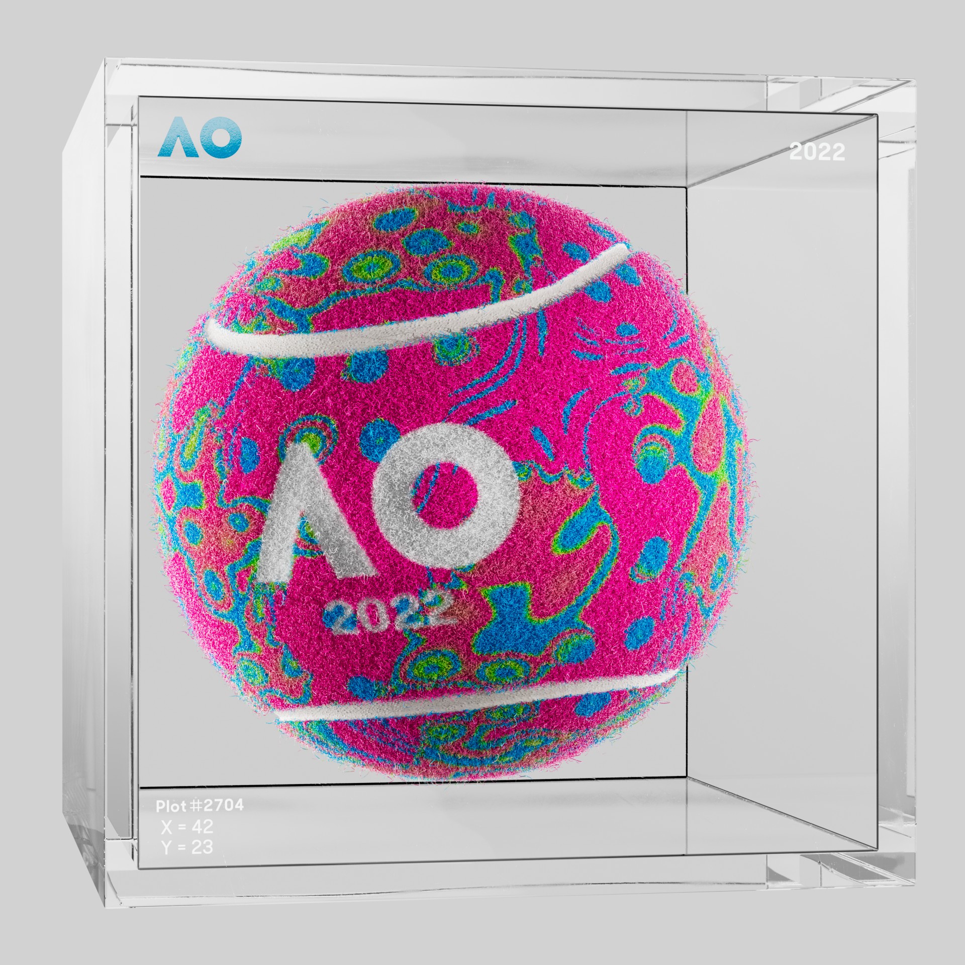 The Australian Open - The Australian Open Art Ball - AO Art Ball #860 - NFT # 860