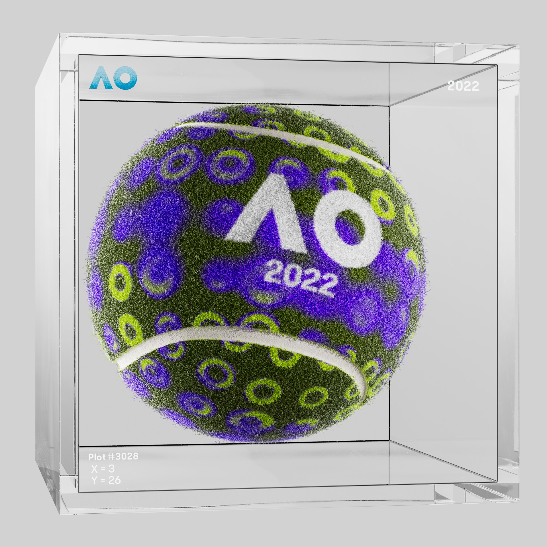 The Australian Open - The Australian Open Art Ball - AO Art Ball #861 - NFT # 861