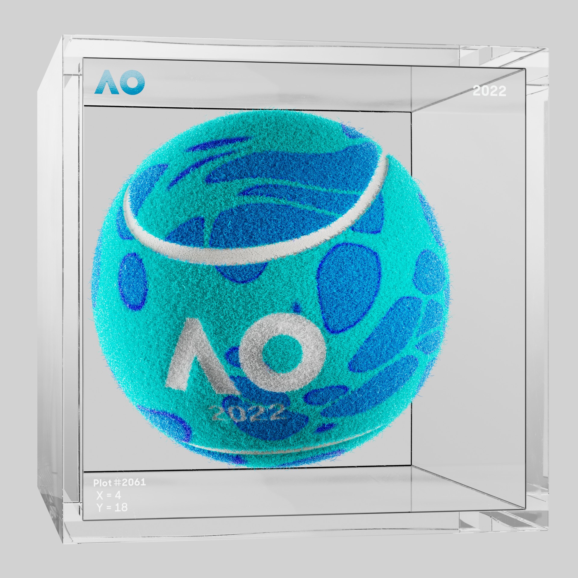 The Australian Open - The Australian Open Art Ball - AO Art Ball #862 - NFT # 862