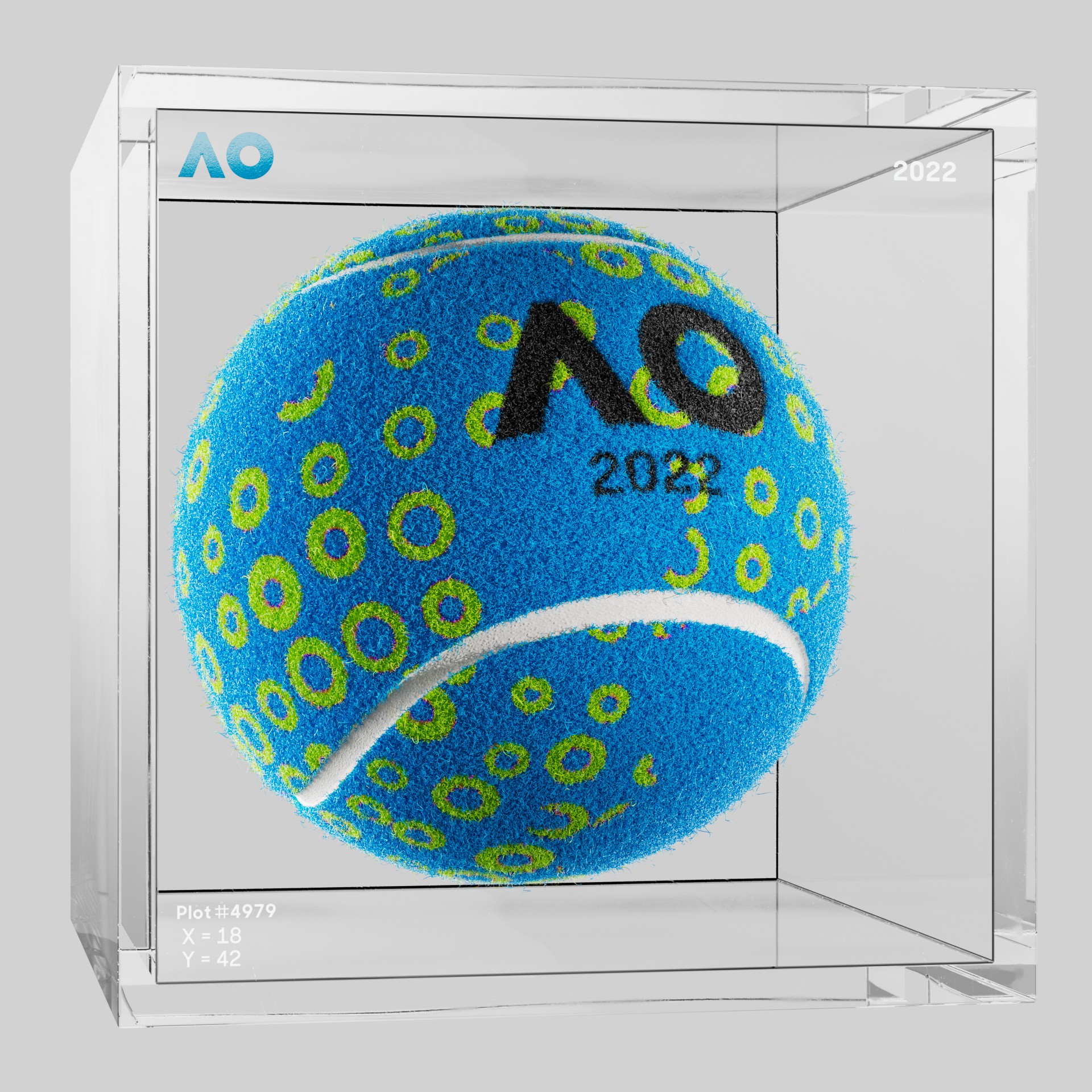 The Australian Open - The Australian Open Art Ball - AO Art Ball #863 - NFT # 863