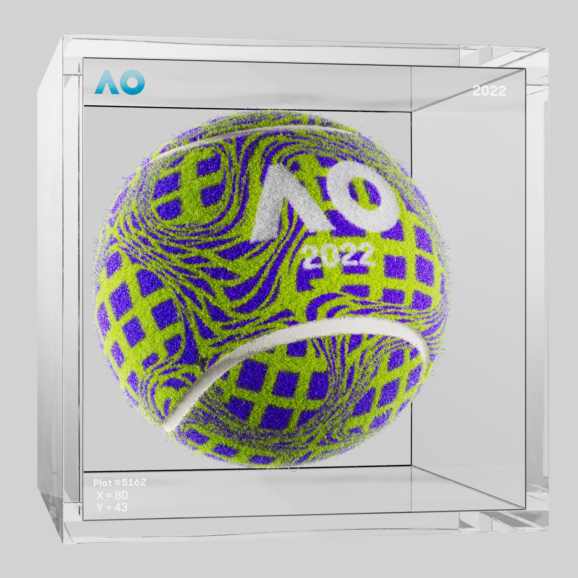 The Australian Open - The Australian Open Art Ball - AO Art Ball #865 - NFT # 865