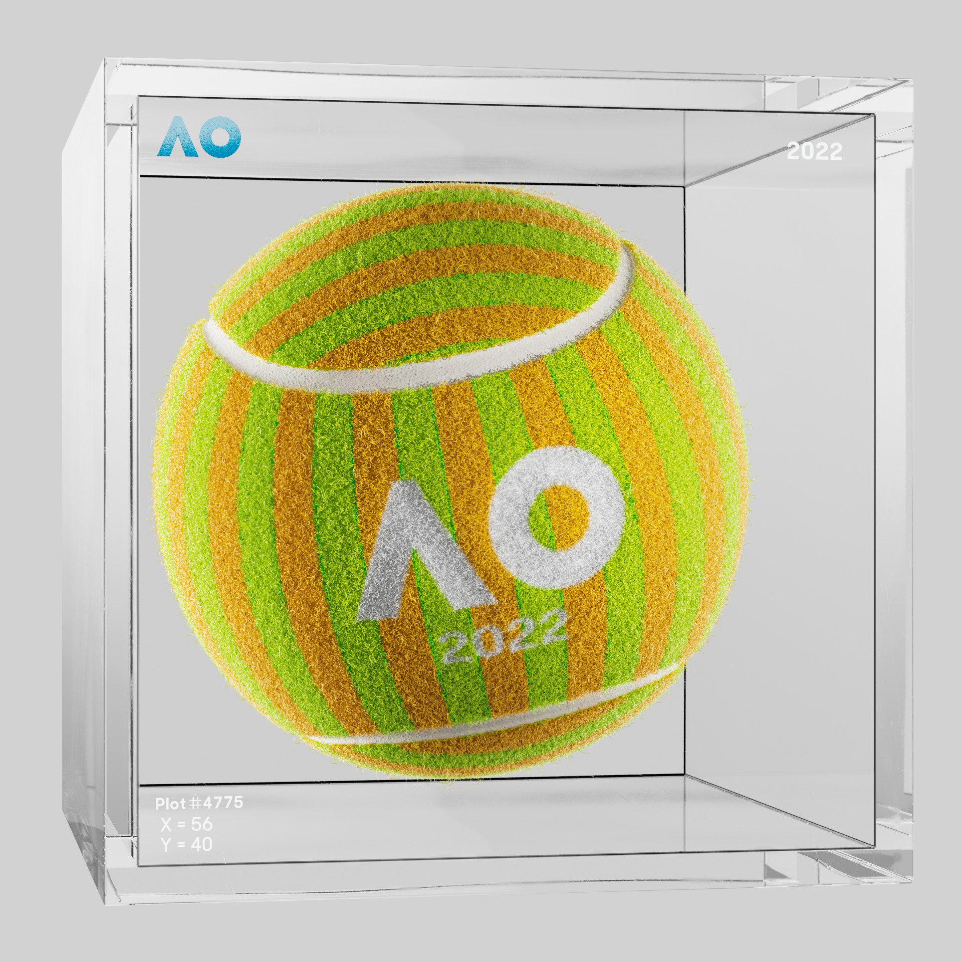 The Australian Open - The Australian Open Art Ball - AO Art Ball #867 - NFT # 867