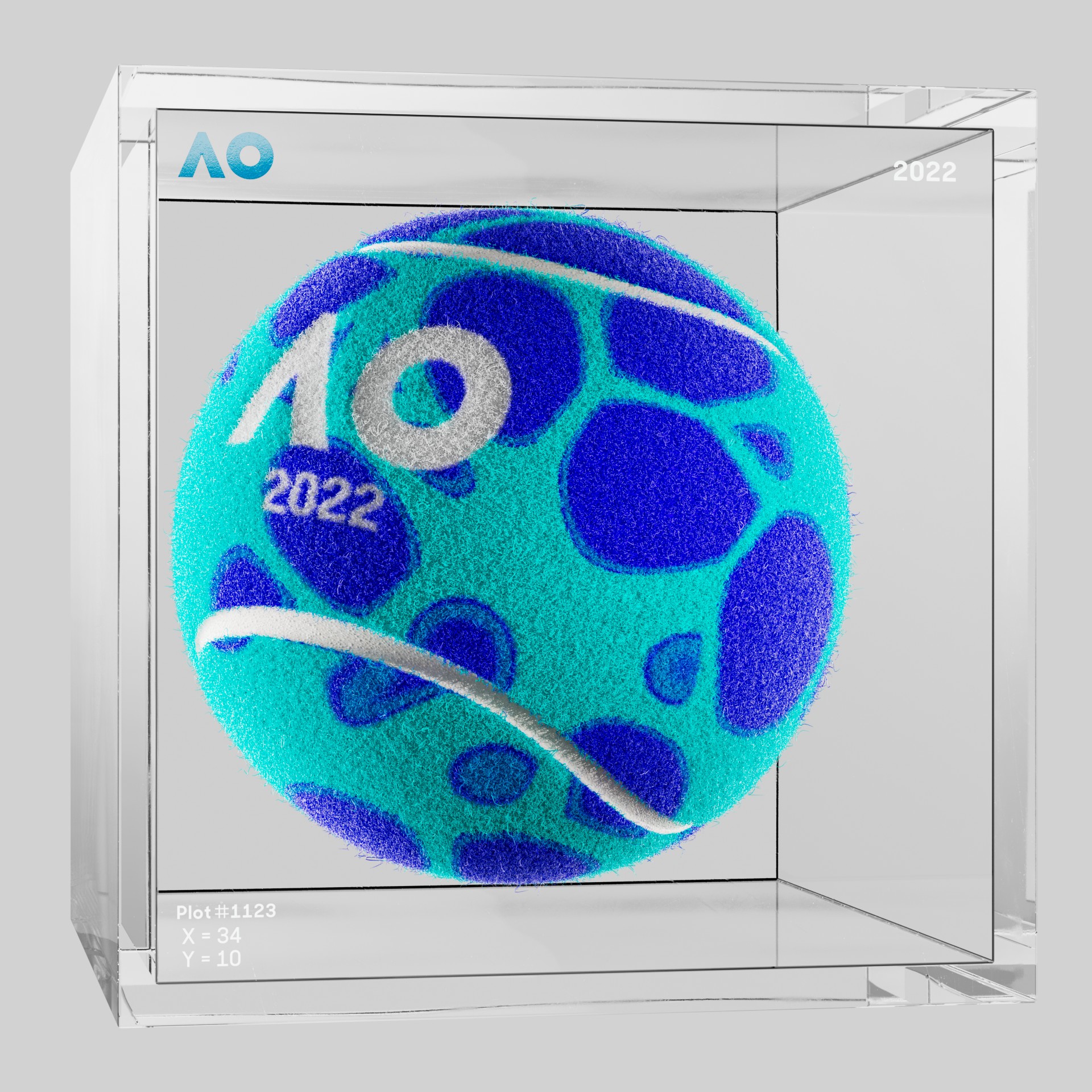 The Australian Open - The Australian Open Art Ball - AO Art Ball #868 - NFT # 868