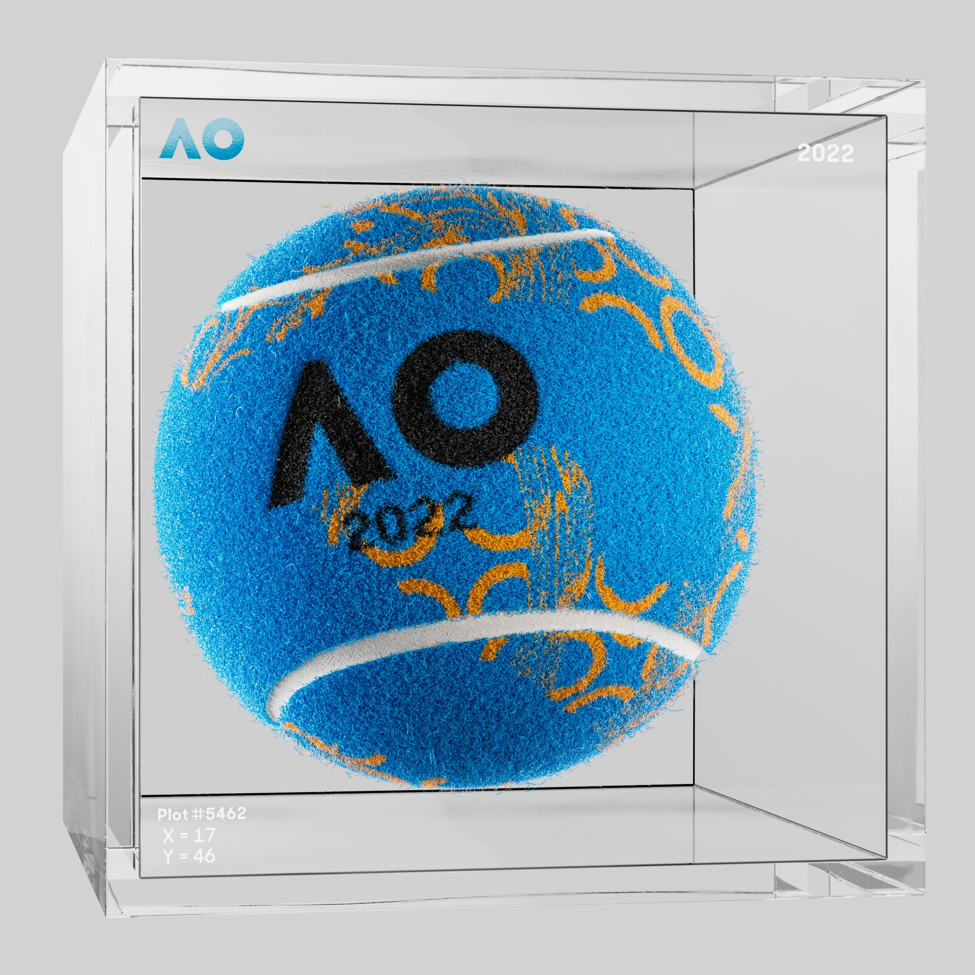The Australian Open - The Australian Open Art Ball - AO Art Ball #869 - NFT # 869