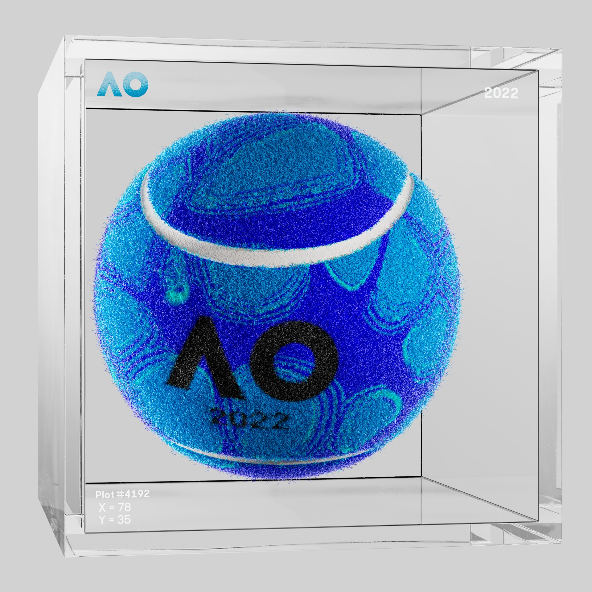 The Australian Open - The Australian Open Art Ball - AO Art Ball #871 - NFT # 871