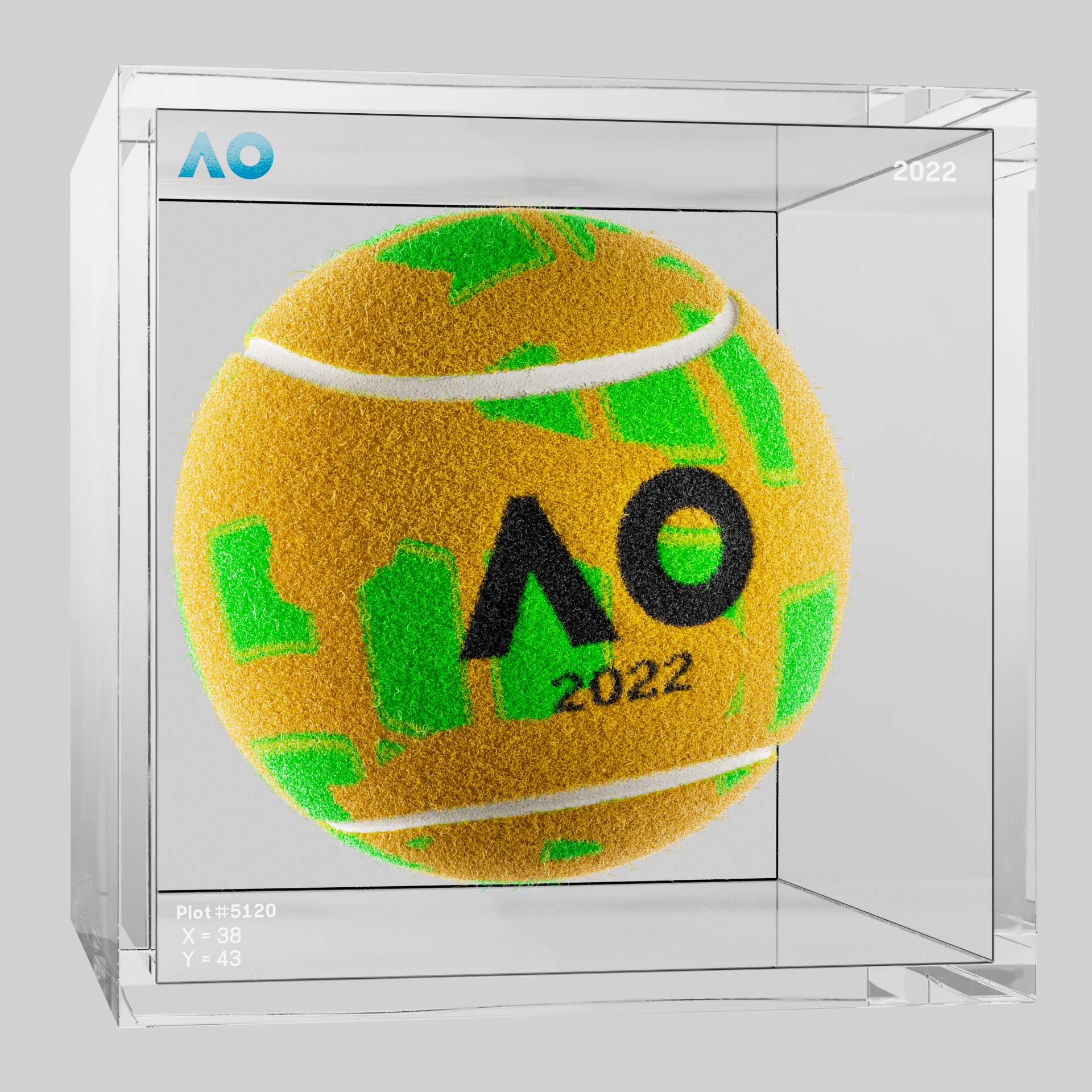 The Australian Open - The Australian Open Art Ball - AO Art Ball #873 - NFT # 873