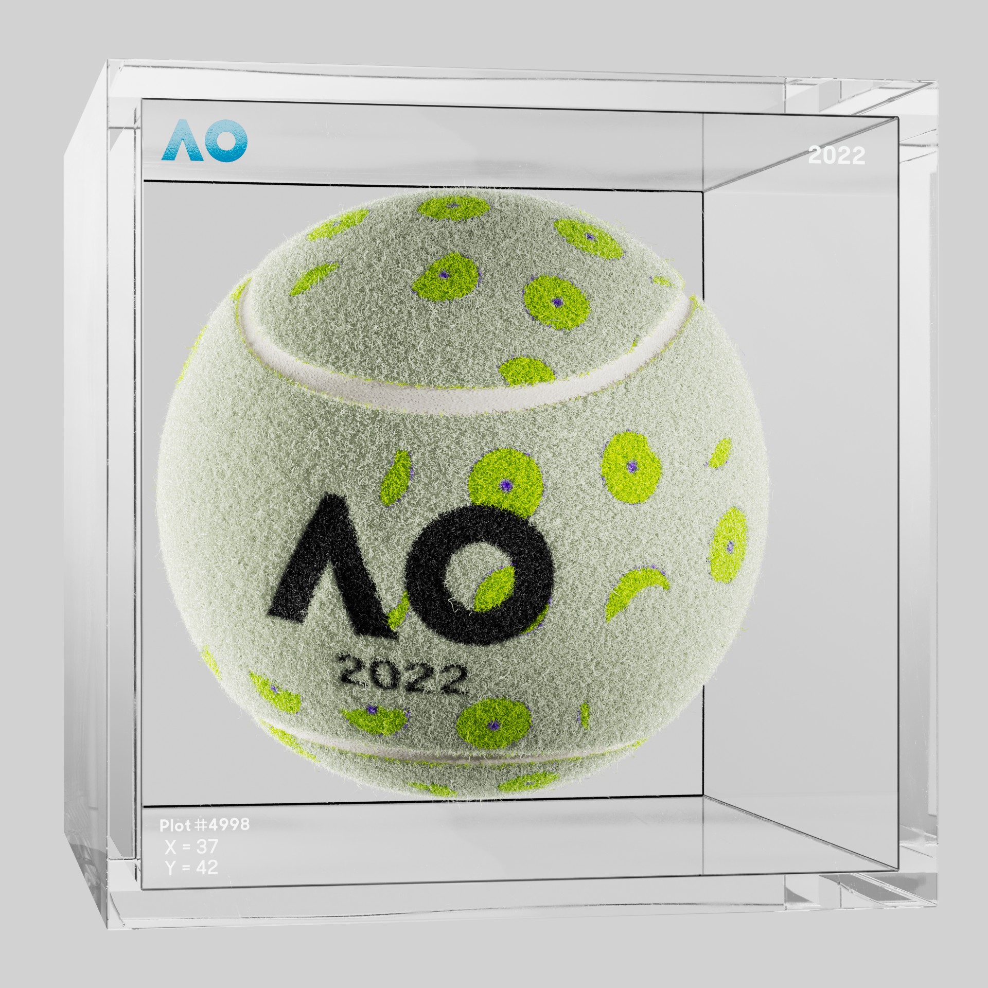 The Australian Open - The Australian Open Art Ball - AO Art Ball #877 - NFT # 877