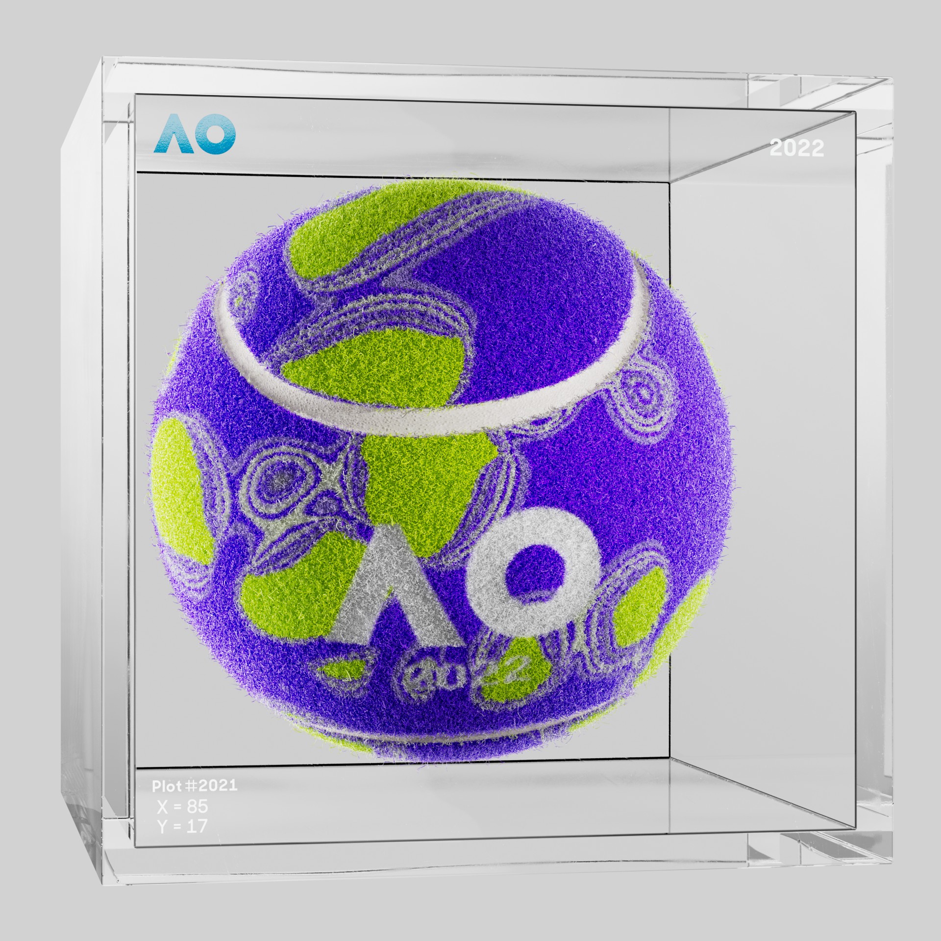 The Australian Open - The Australian Open Art Ball - AO Art Ball #878 - NFT # 878