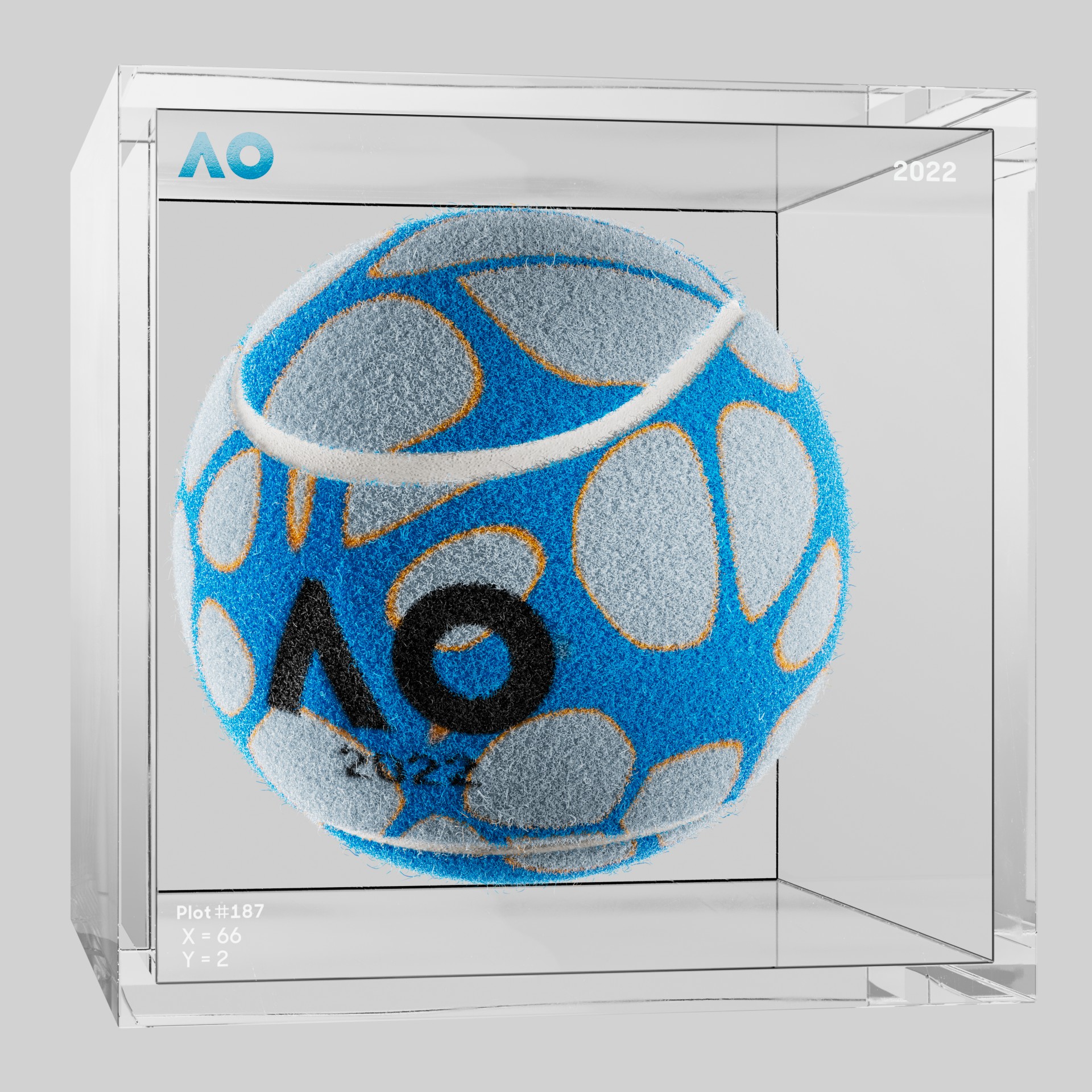The Australian Open - The Australian Open Art Ball - AO Art Ball #88 - NFT # 88