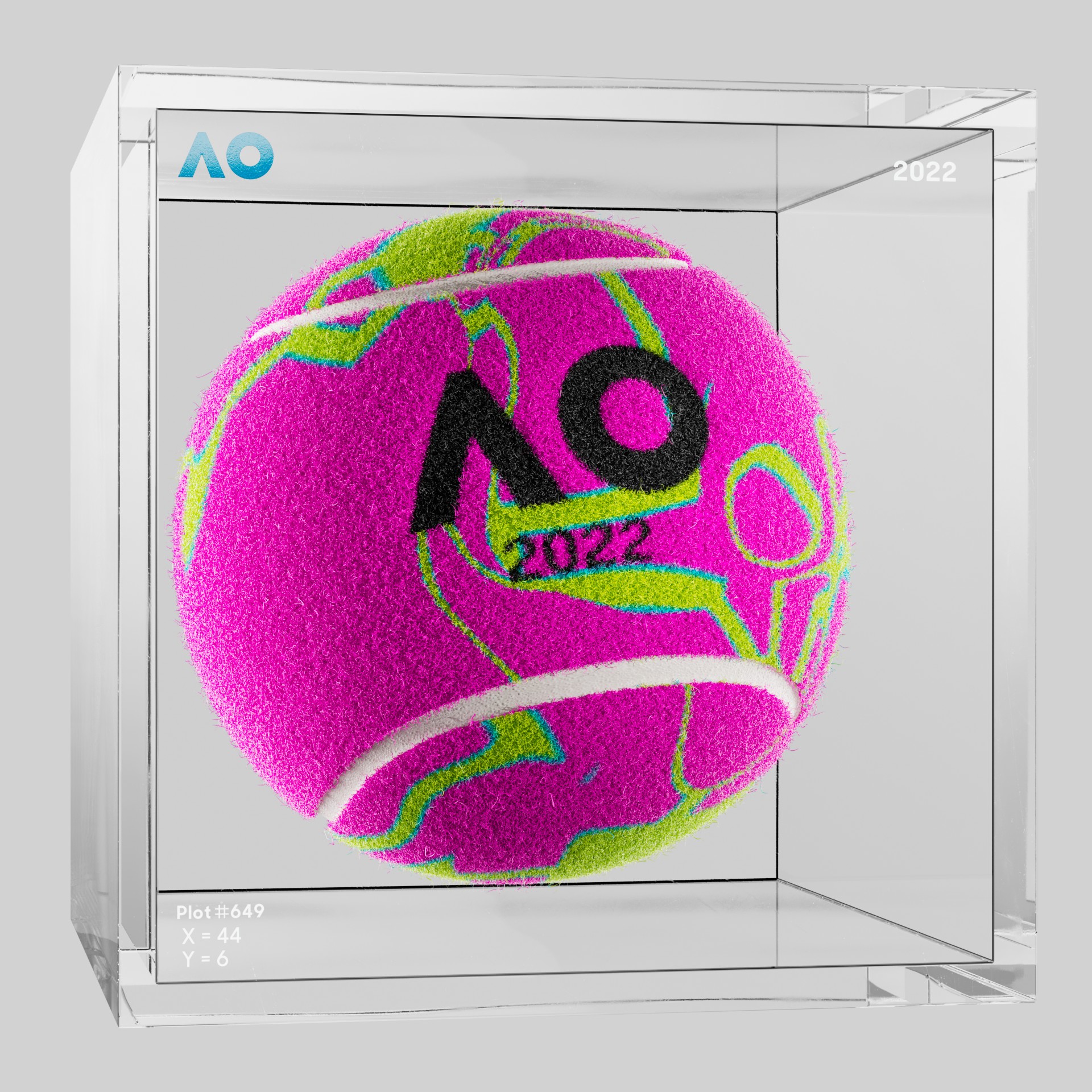 The Australian Open - The Australian Open Art Ball - AO Art Ball #880 - NFT # 880