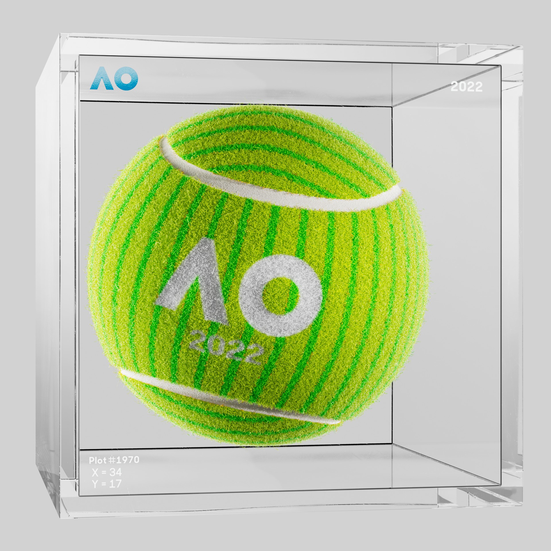 The Australian Open - The Australian Open Art Ball - AO Art Ball #881 - NFT # 881