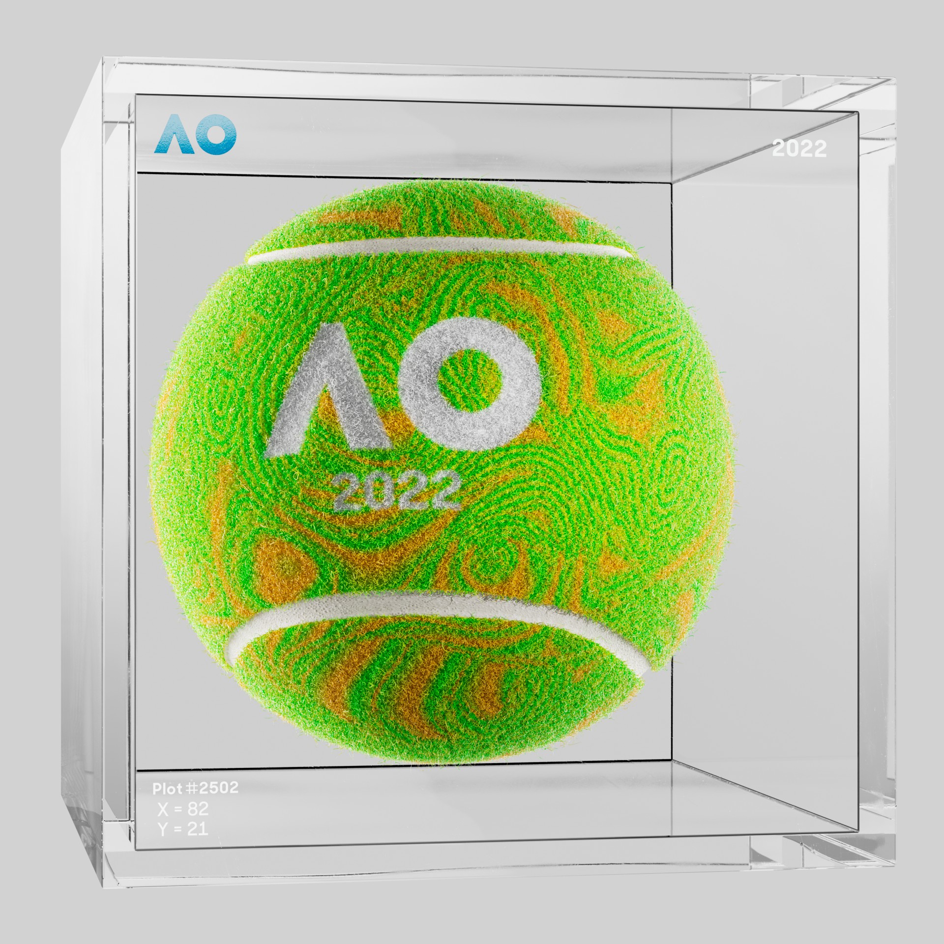 The Australian Open - The Australian Open Art Ball - AO Art Ball #886 - NFT # 886