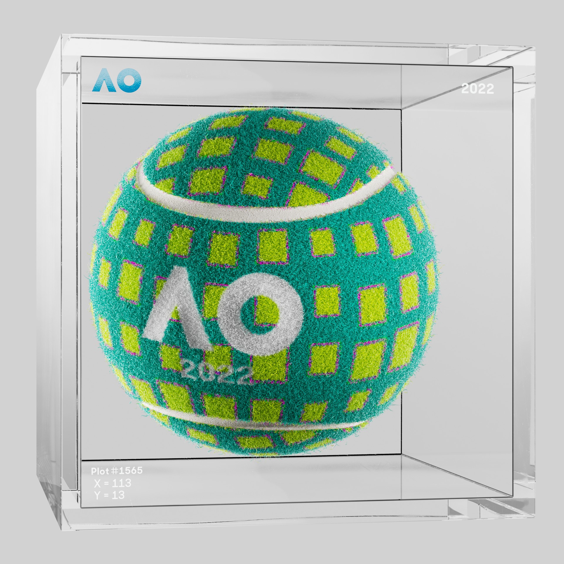 The Australian Open - The Australian Open Art Ball - AO Art Ball #89 - NFT # 89