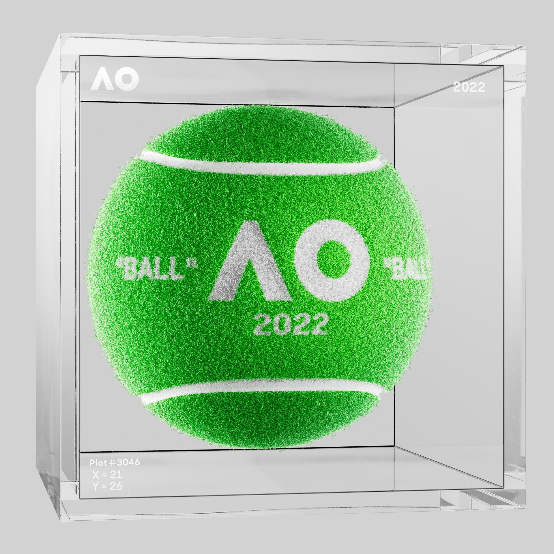 The Australian Open - The Australian Open Art Ball - AO Art Ball #890 - NFT # 890