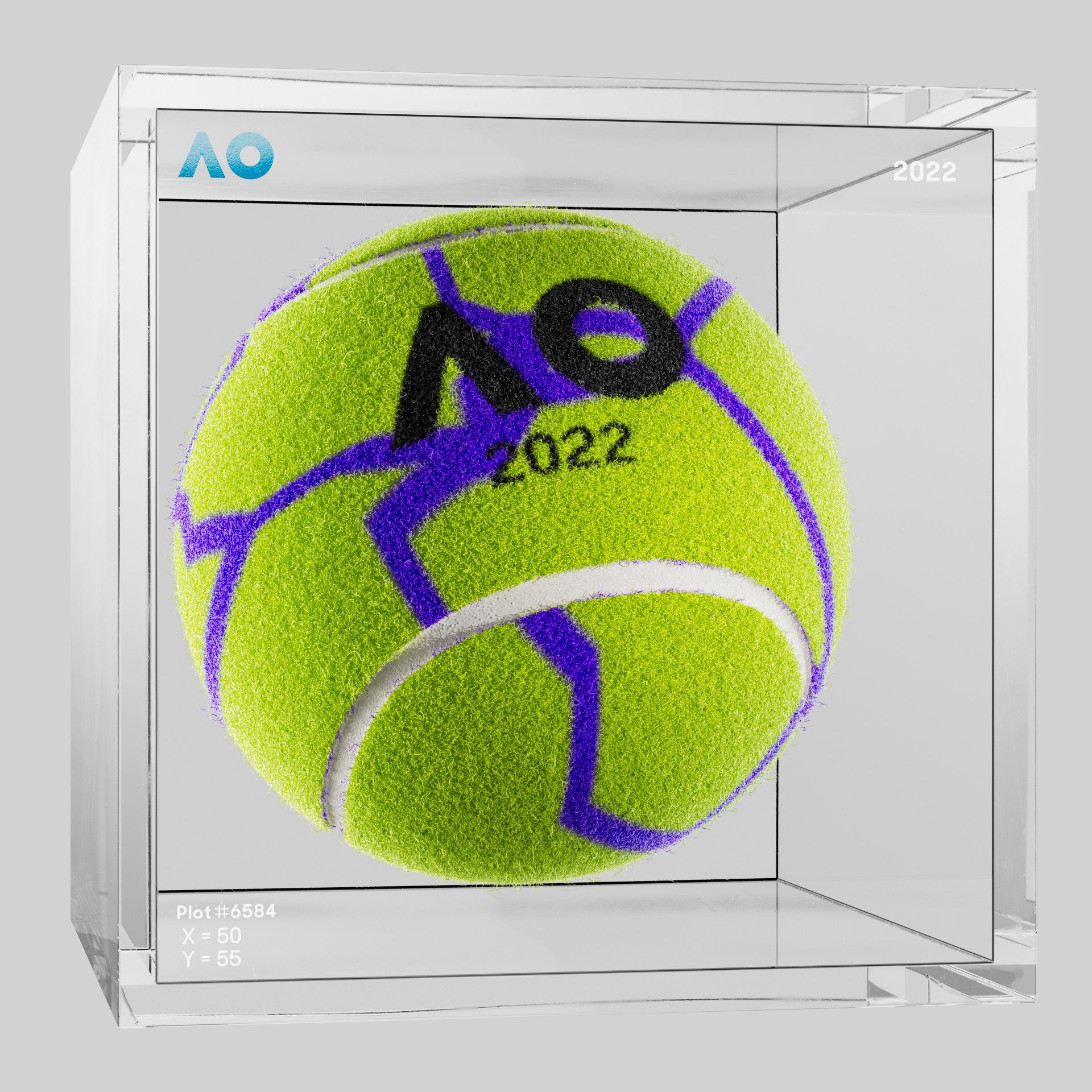 The Australian Open - The Australian Open Art Ball - AO Art Ball #894 - NFT # 894